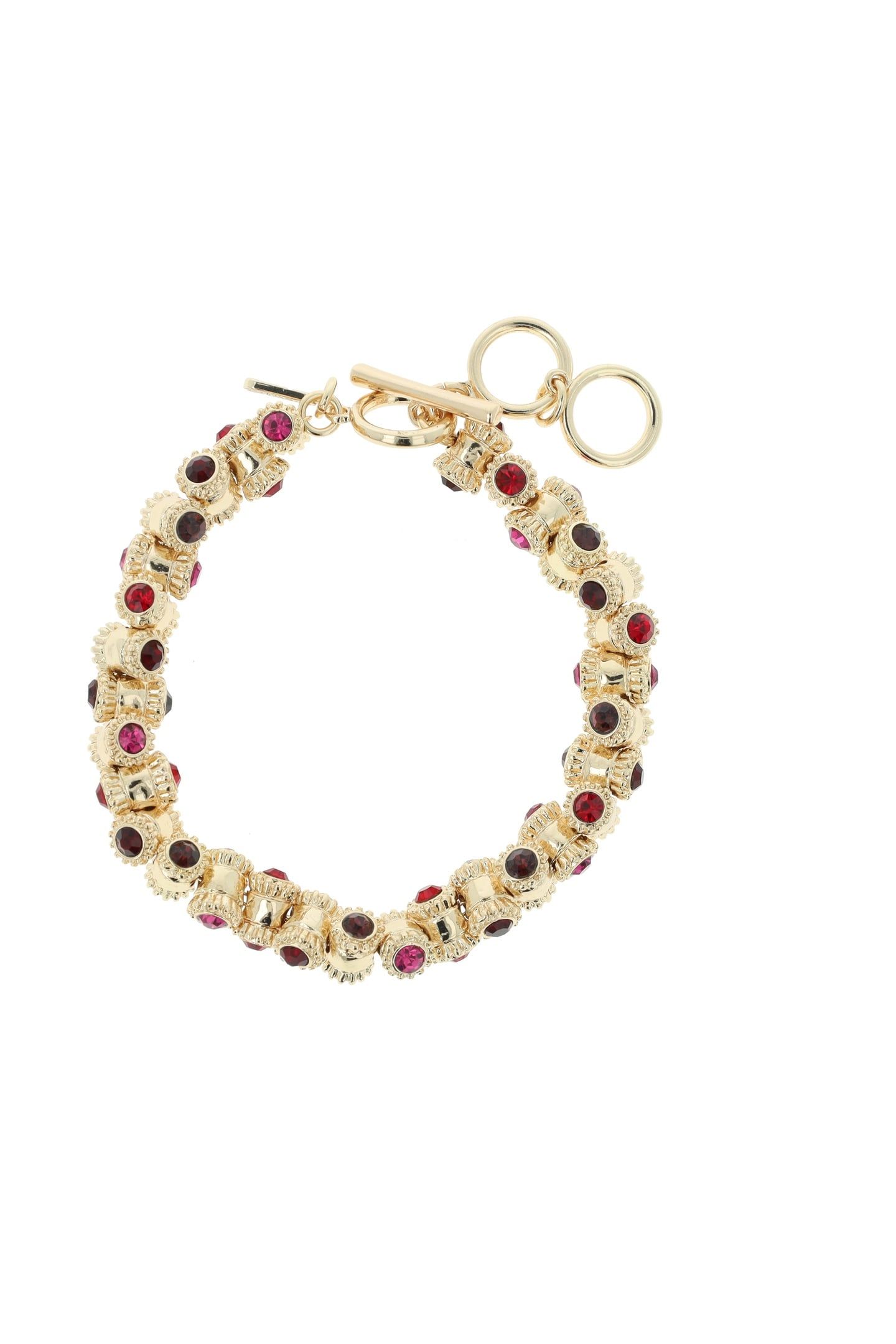 VINTAGE BARREL BRACELET SIAM RED 1