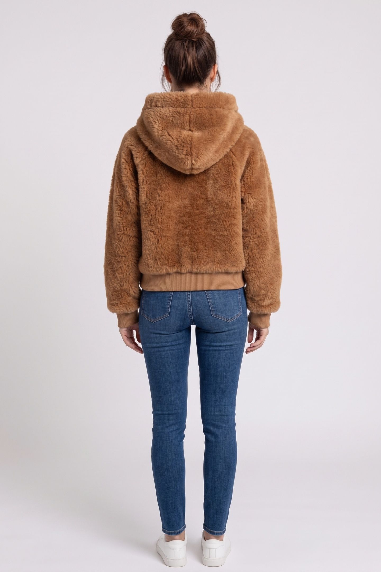FLINGA FLUFFY PILE JACKET BEIGE 2