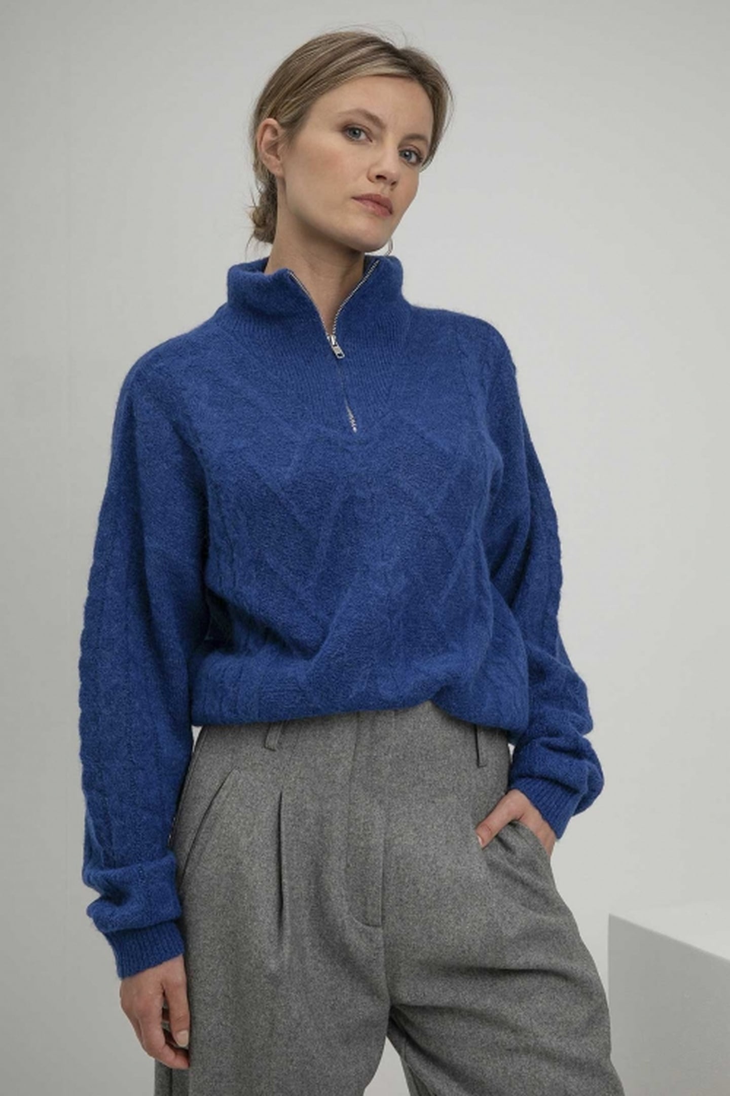 STEFANO SWEATER ROYAL BLUE 1