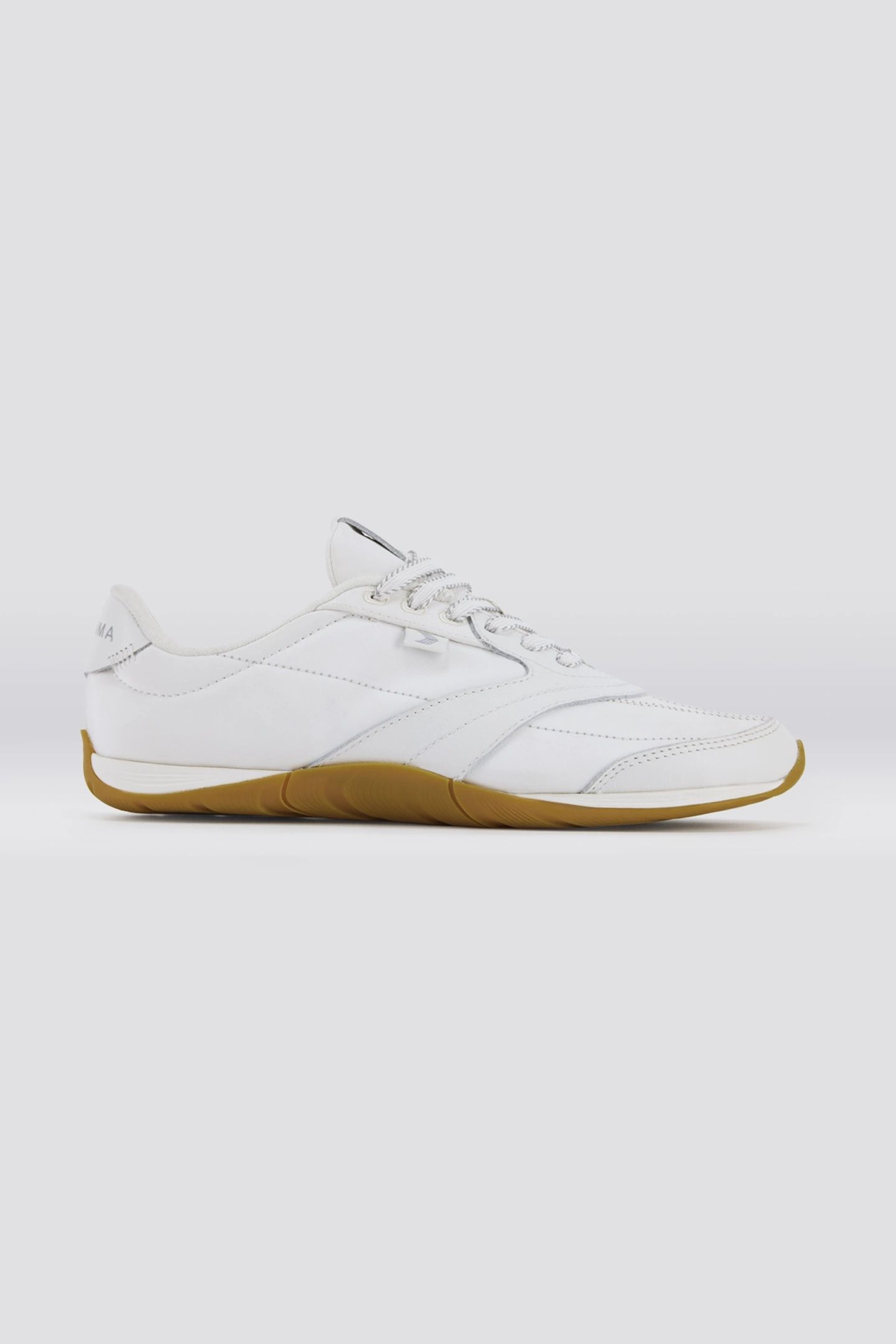 SUTAI NYLON AND SOFT GRAIN LEATHER GUM WARM WHITE 1