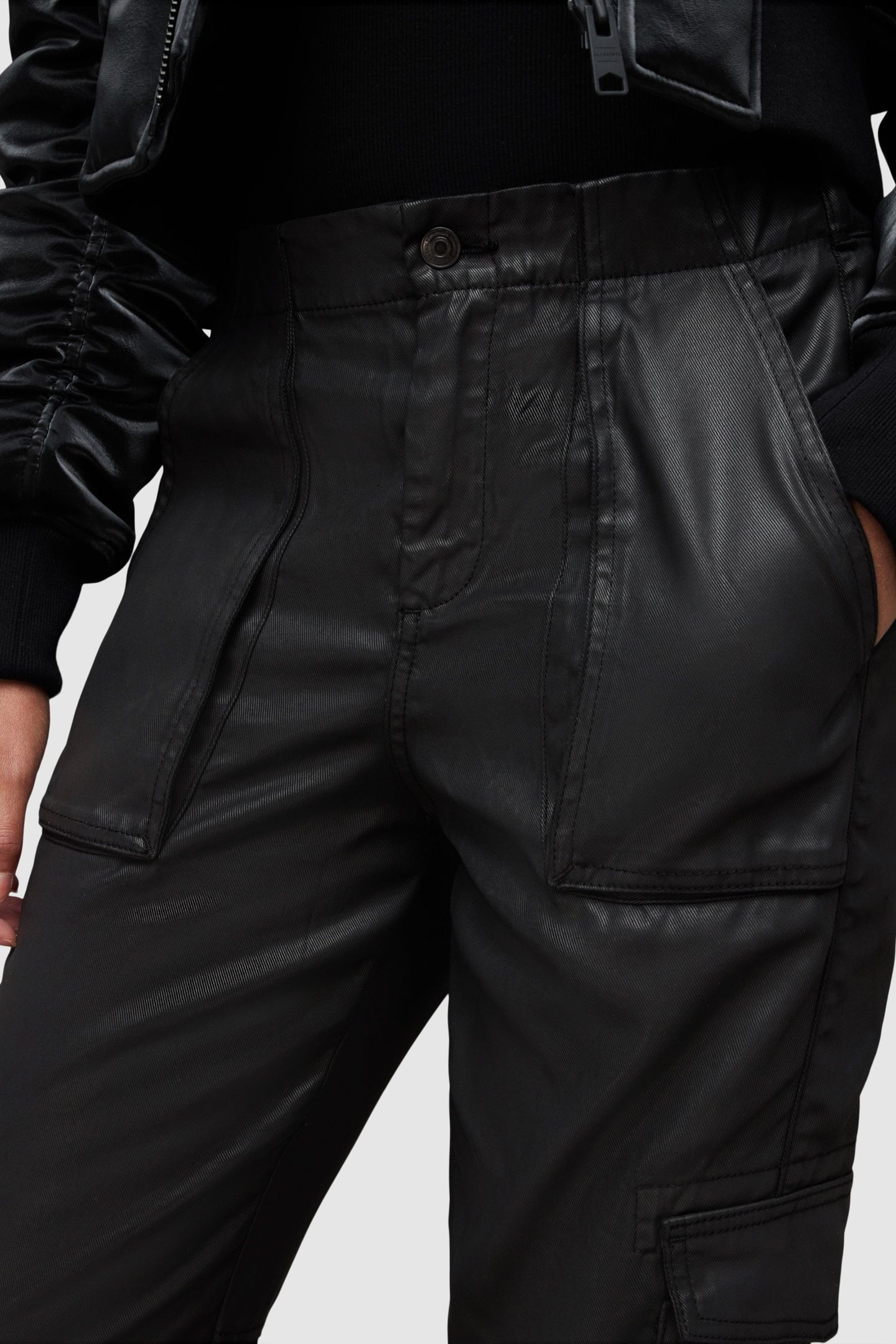 FRIEDA COATED TROUSE BLACK 6
