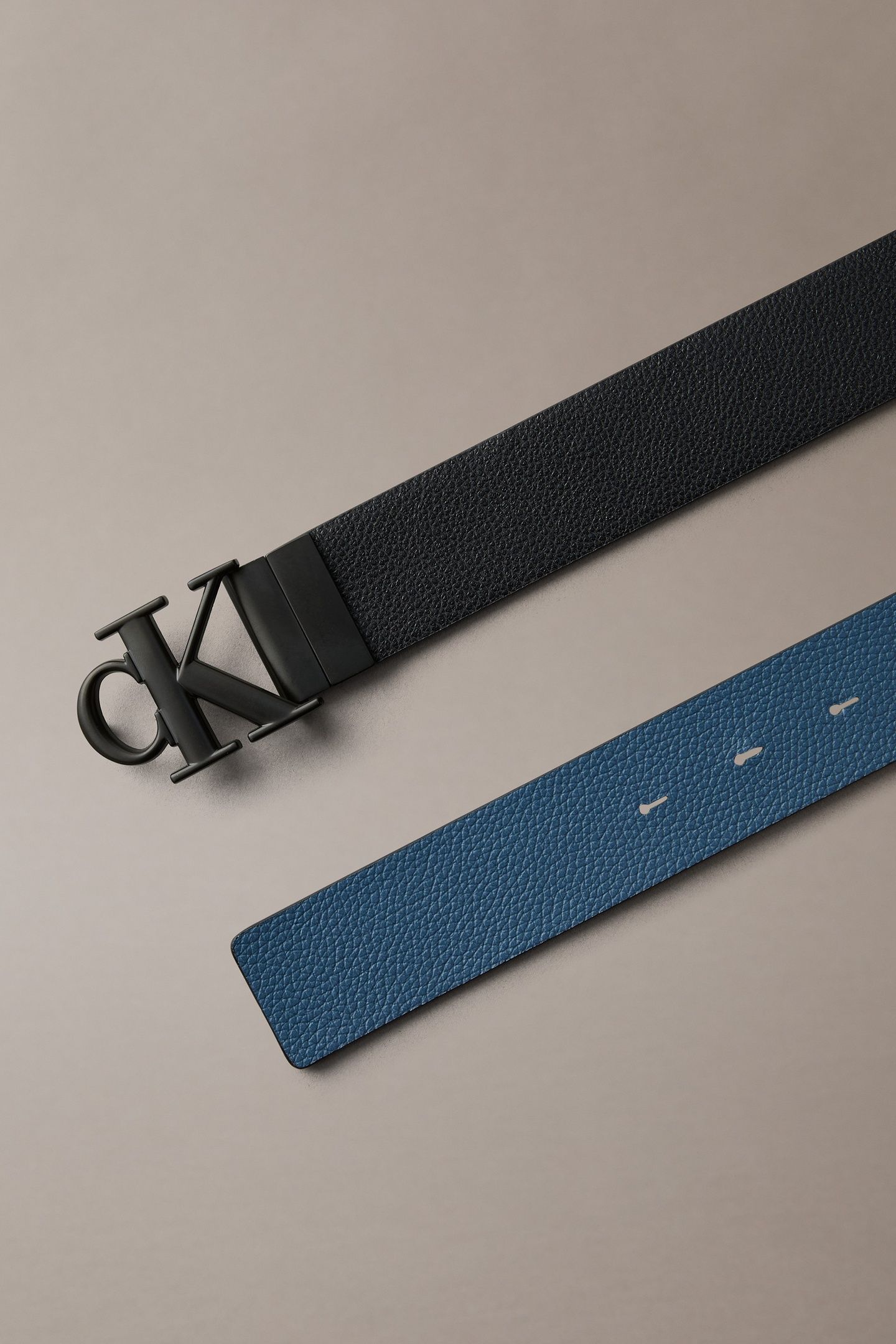 MONOGRAM BUCKLE 35MM BELT BLACK/MOONLIT OCEAN 3