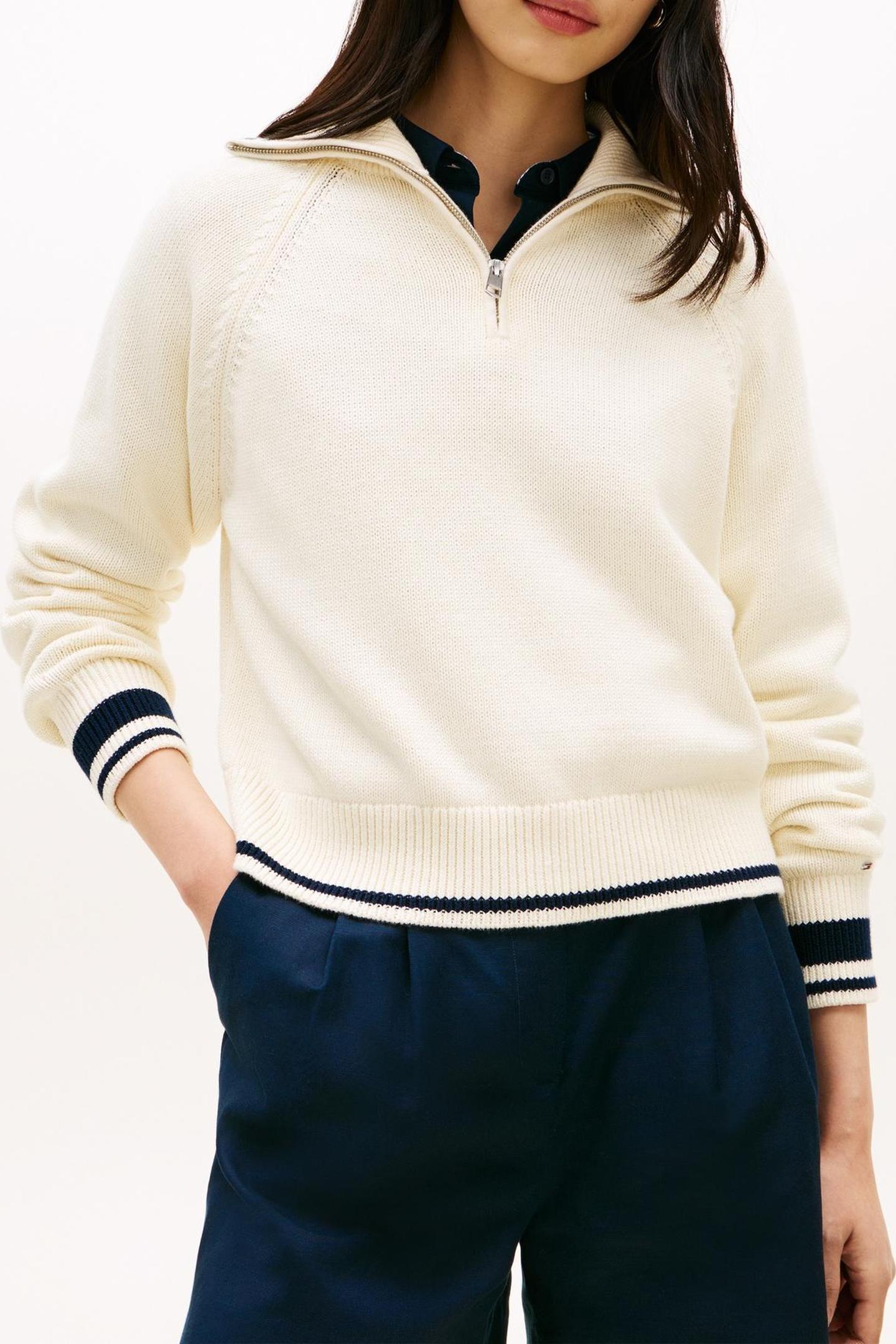 VARSITY RELAXED 1/2 ZIP CALICO 3
