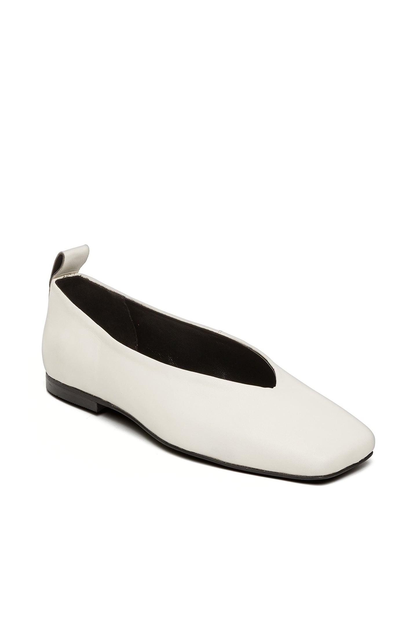 FOSSE FLAT SHOES COCONUT MILK LEATHER 2