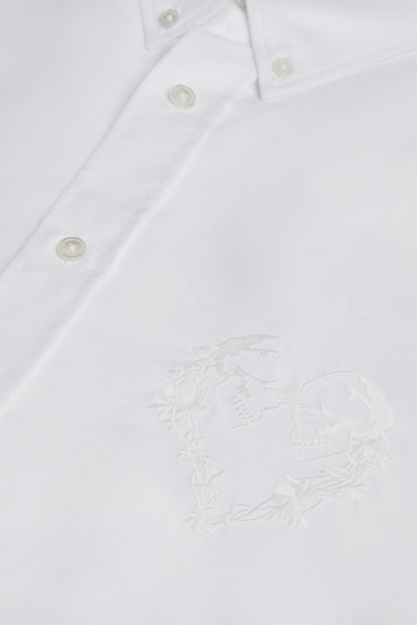 LONG-SLEEVED SHIRT WITH EMBROIDERY WHITE 5