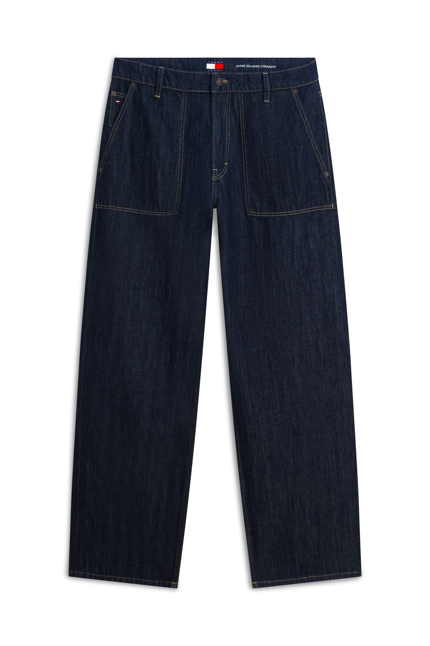 JAIMIE RELAXED STRAIGHT UTILITY DENIM DARK 5