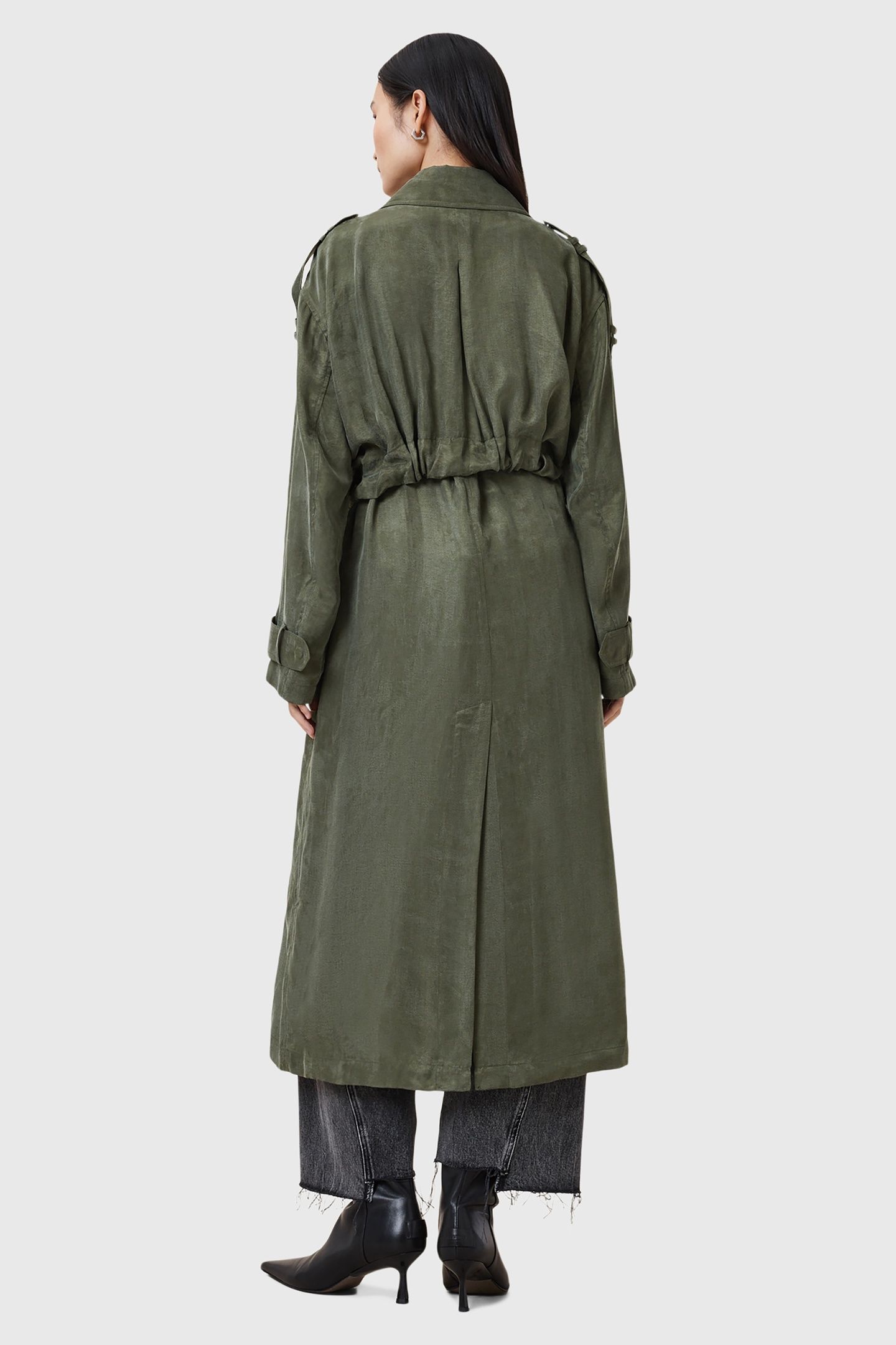 LINNIE TRENCH GRAPE LEAF GREEN 5