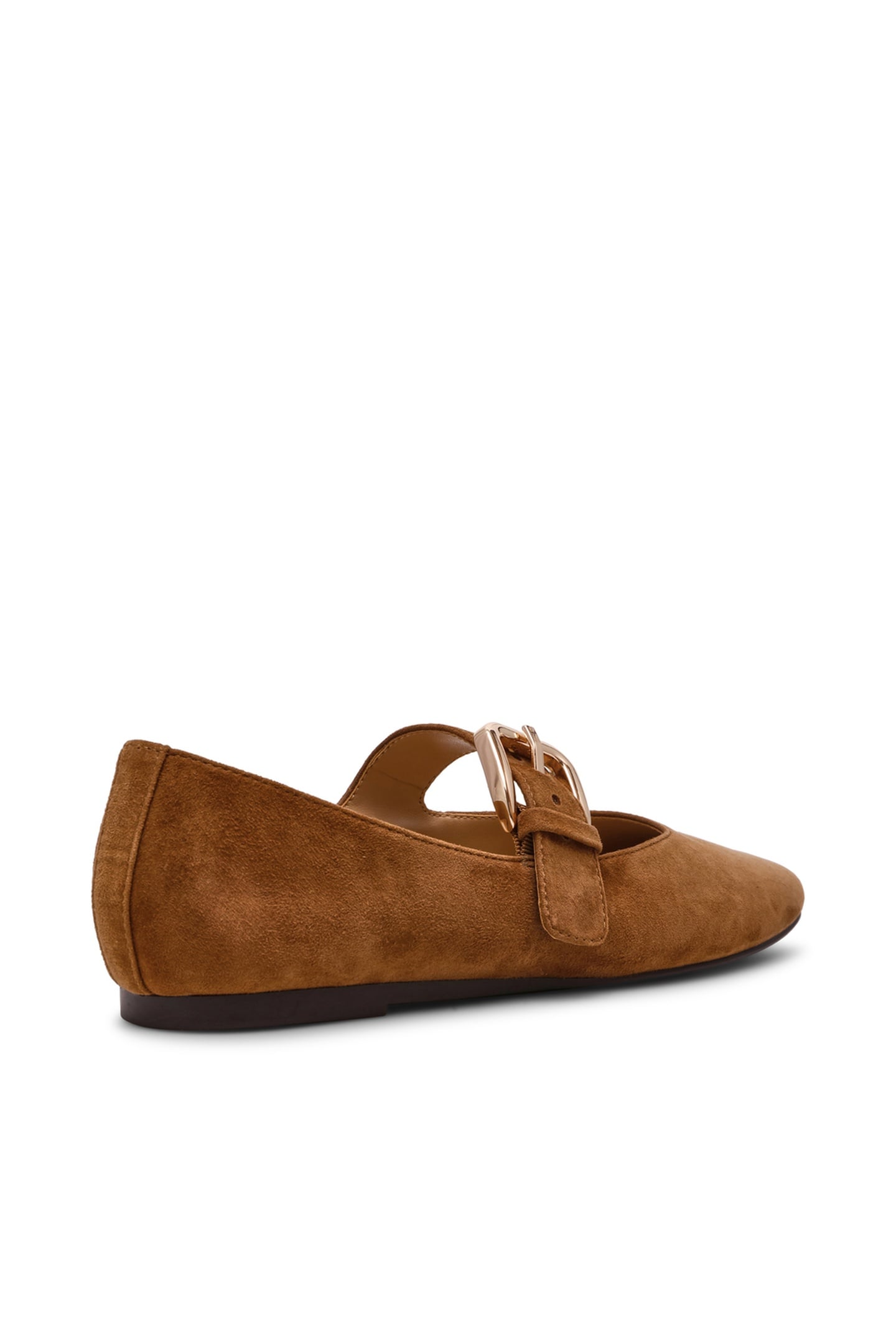 ZARAH FLAT SHOES CHESTNUT SUEDE 3