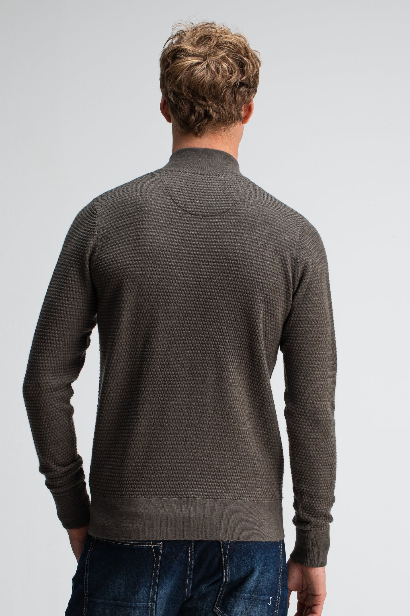 STRUCTURE HALFZIP MOCHA BROWN 2