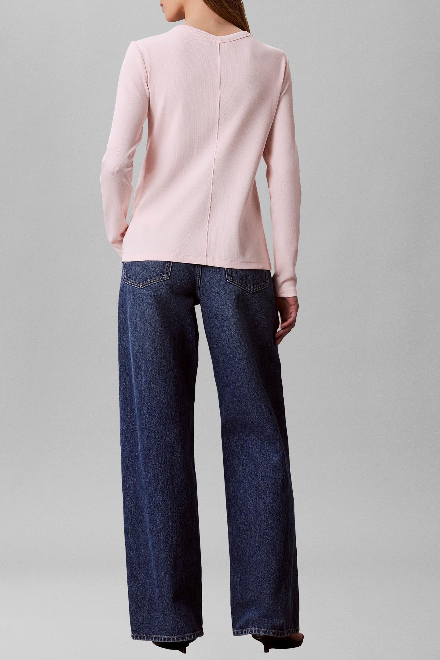 LONG SLEEVE HERITAGE LABEL BOMBER MANGANO CALCITE 2