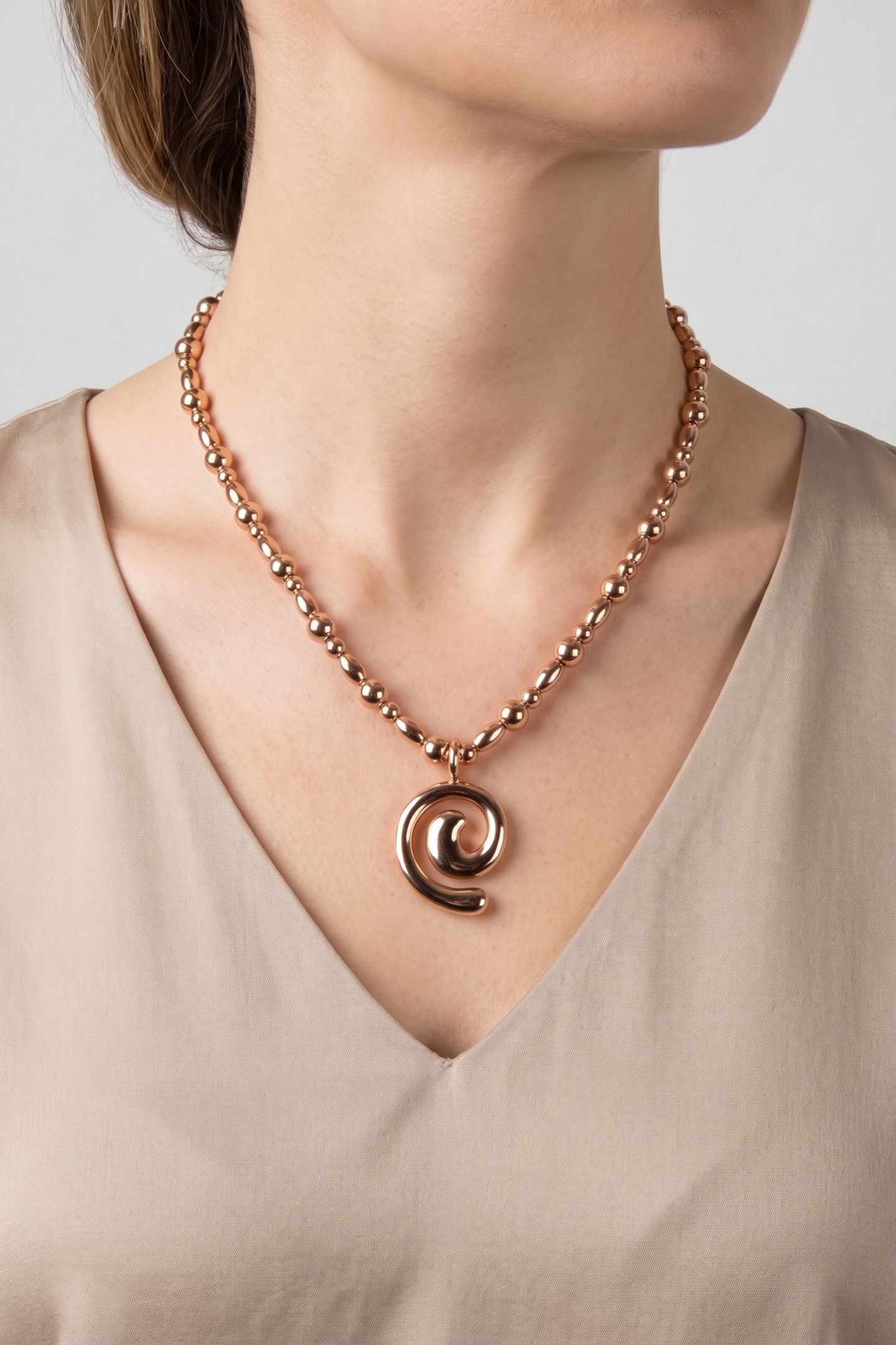 SWIRL KETTE ROSEGOLD 1