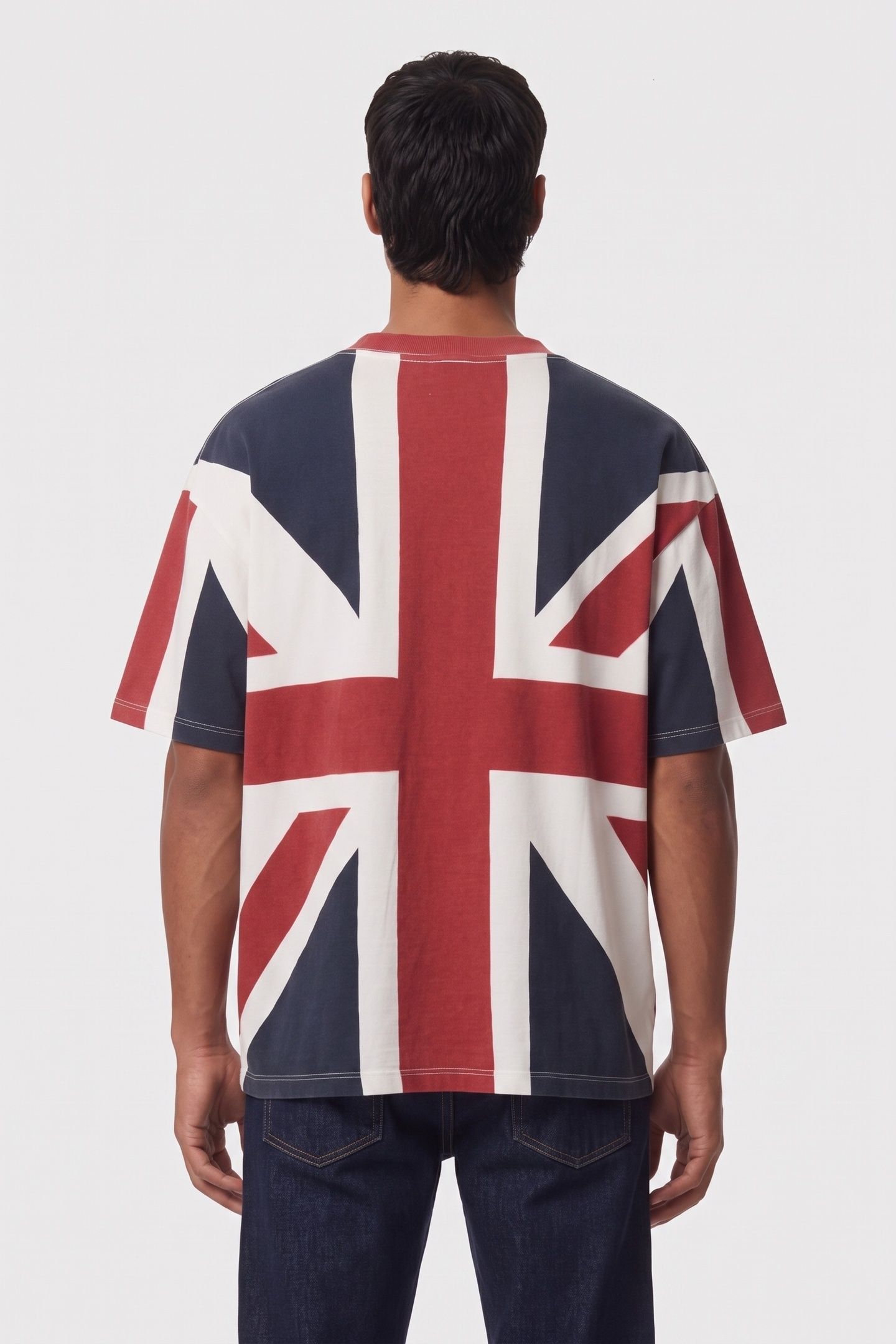 SHORT-SLEEVED T-SHIRT WITH PRINT AND ALL-OVER RED 2