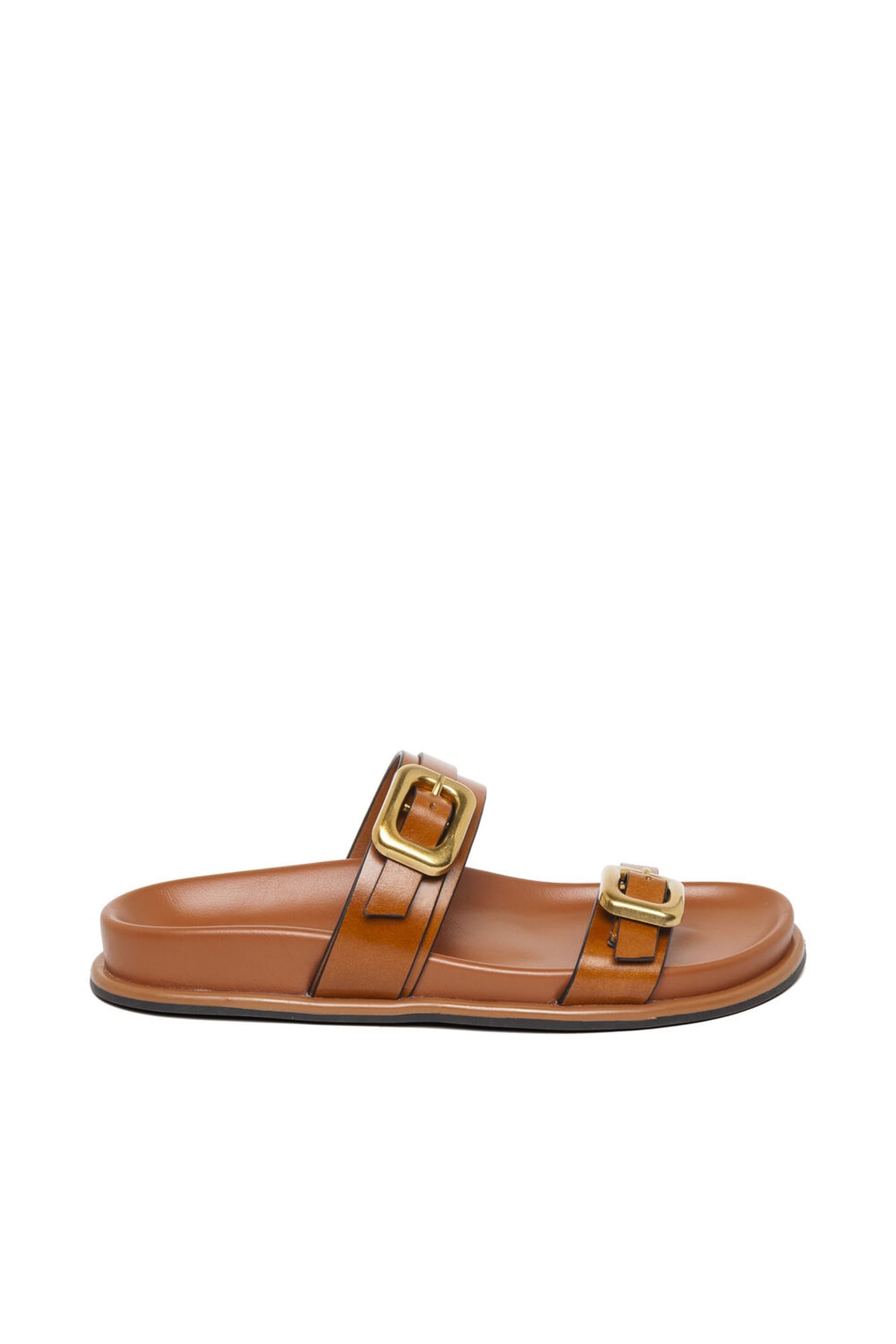 ZAZ SLIDES TAN LEATHER 1