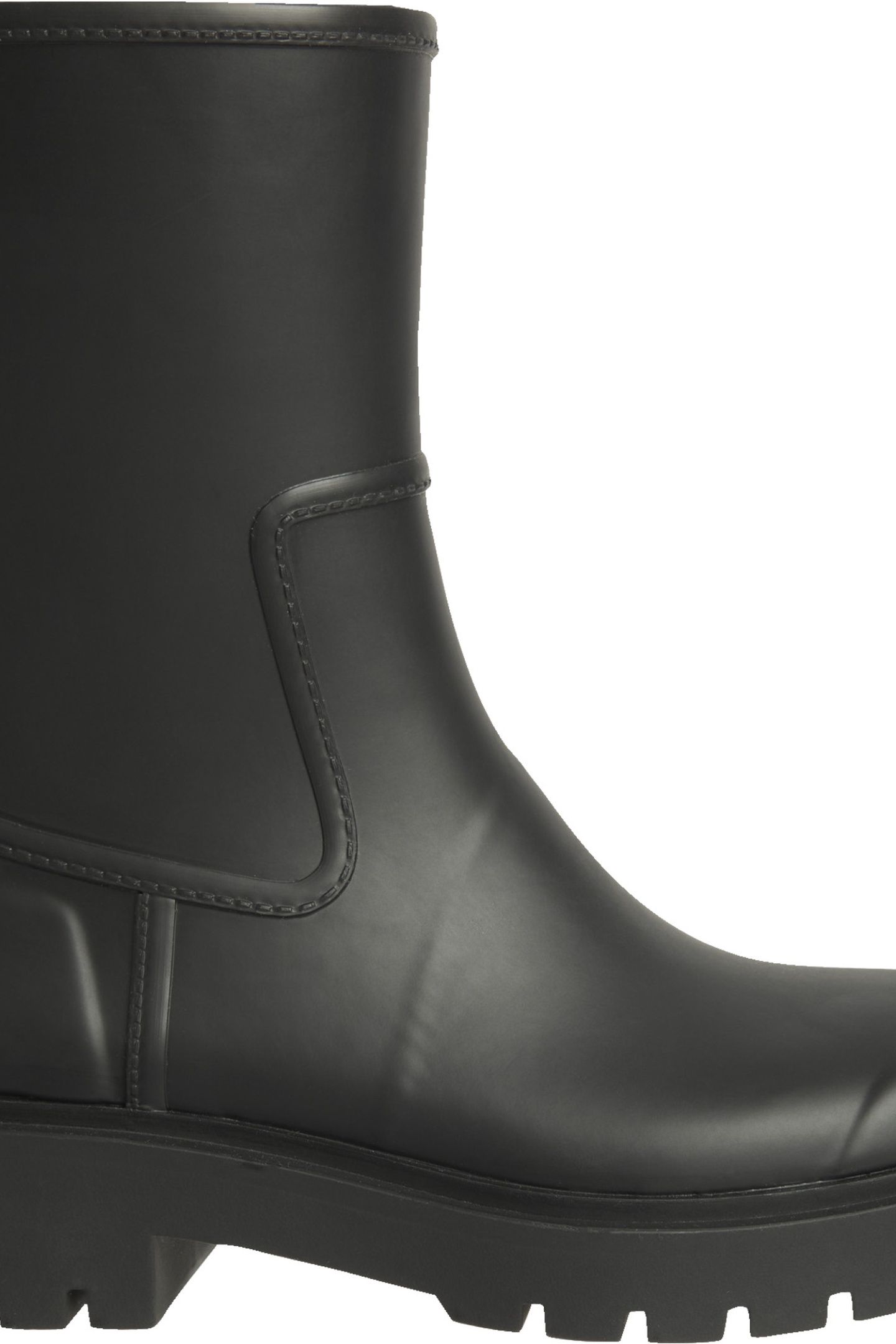 MID RAINBOOT RUBBER BLACK 7