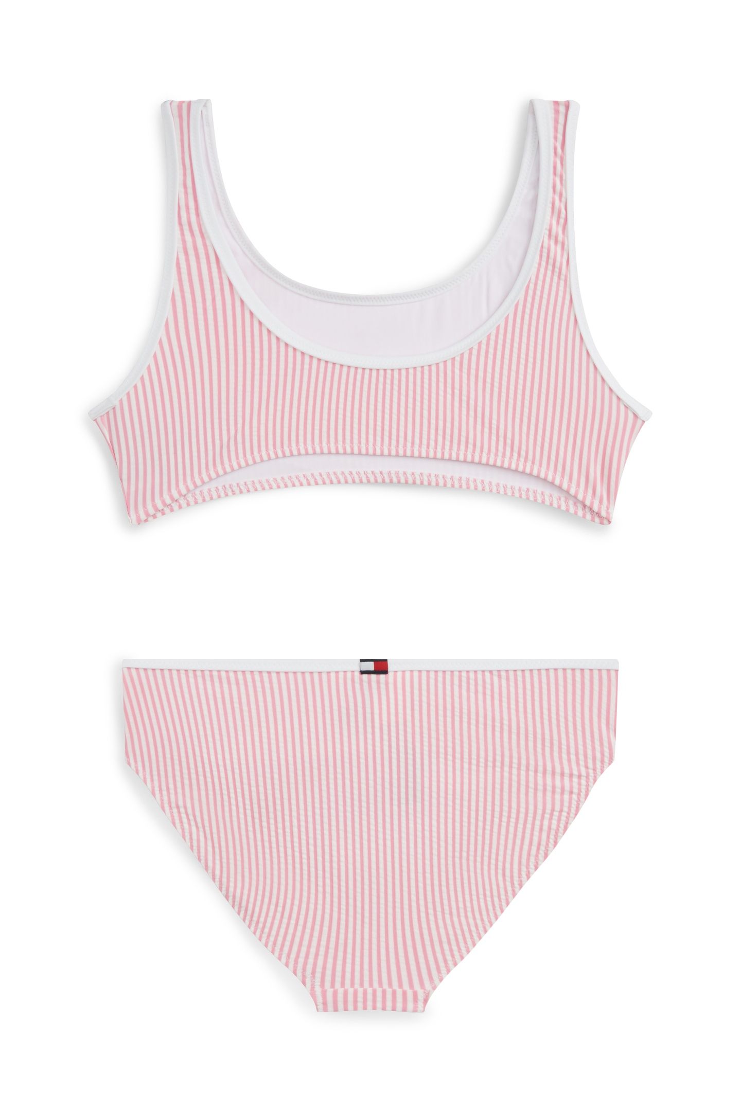 GIRLS BRALETTE SET SEERSUCKER ROSE PETAL ITHACA 2