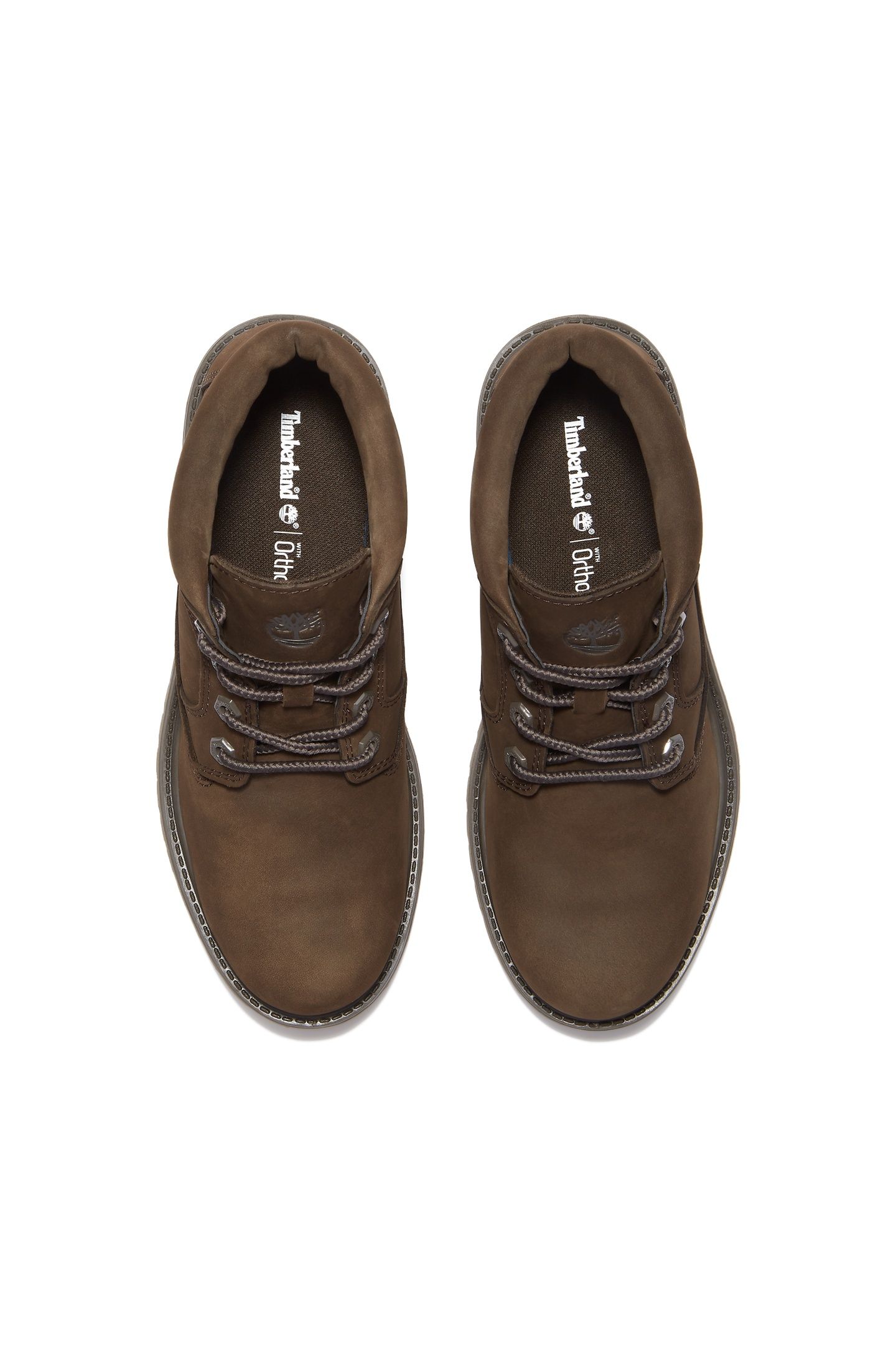 NELLIE MID LACE UP CHUKKA BOOT DARK BROWN NUBUCK 5