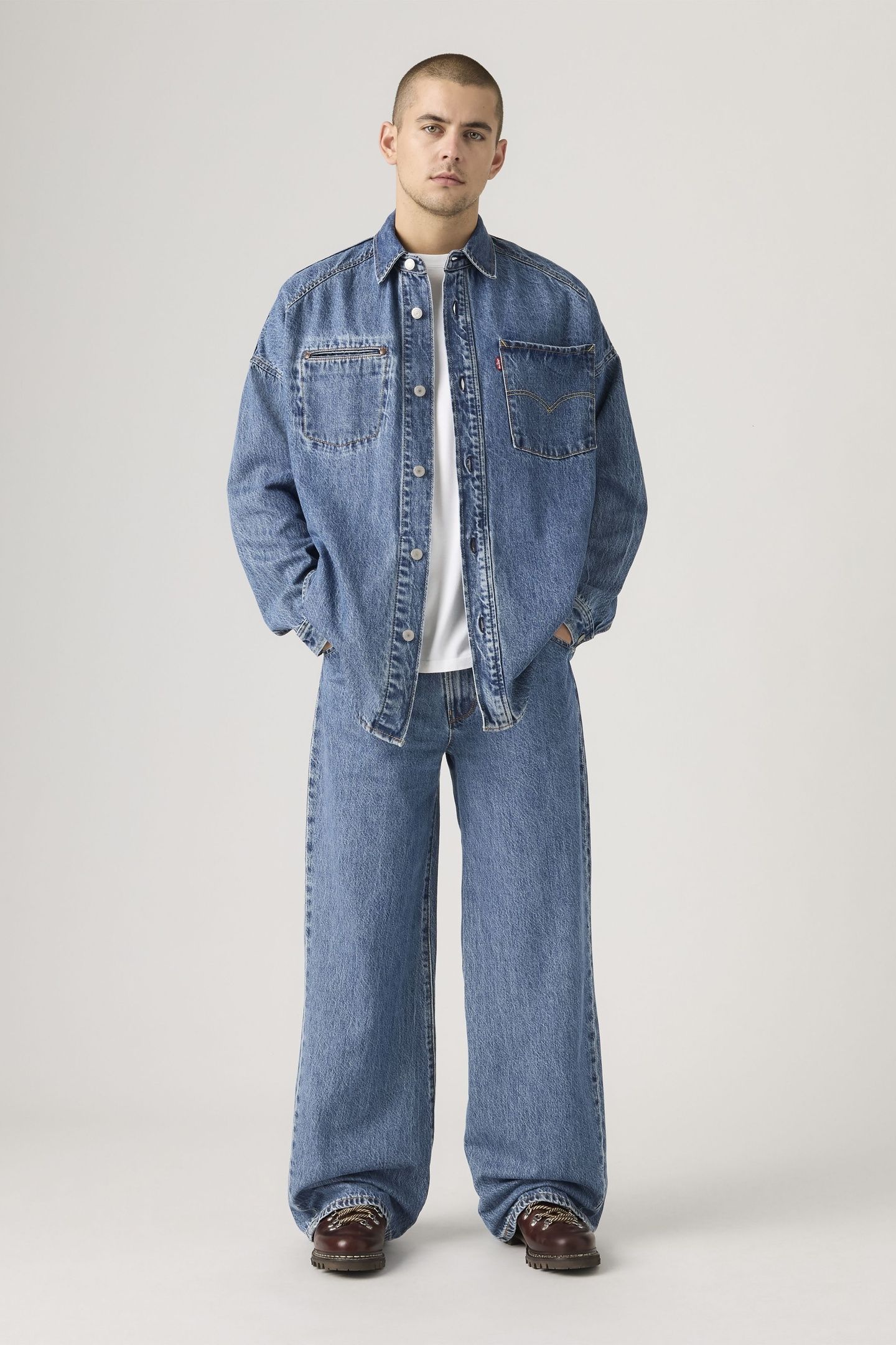 TWISTED BAGGY WIDE JEANS 2