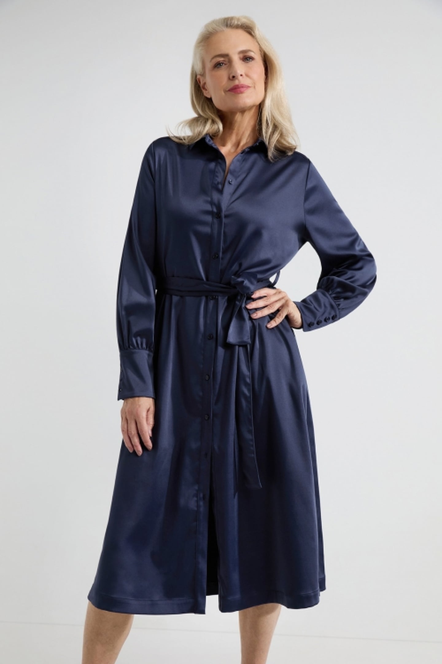 ANYA DRESS NAVY 2