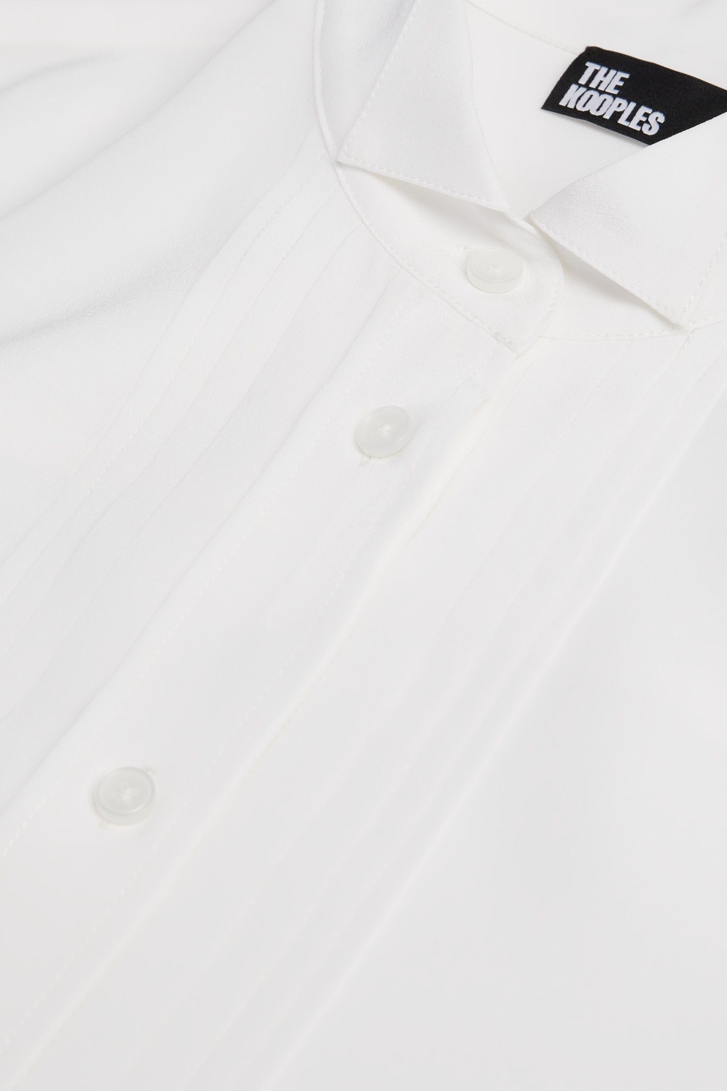 LONG-SLEEVED SHIRT WITH PLEATED DETAIL ECRU 7