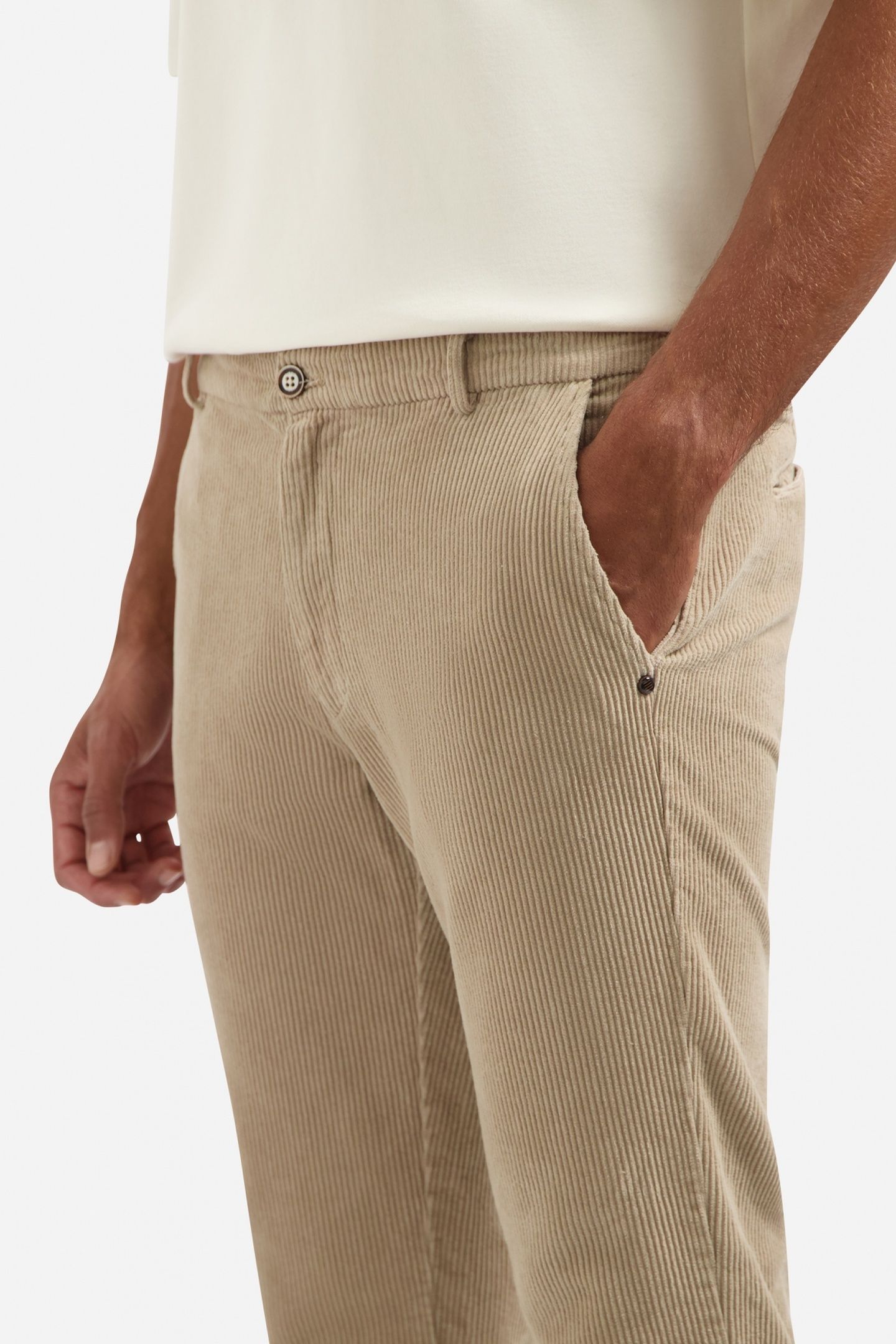 PANTS CHINO STRETCH CORDUROY SAND 6