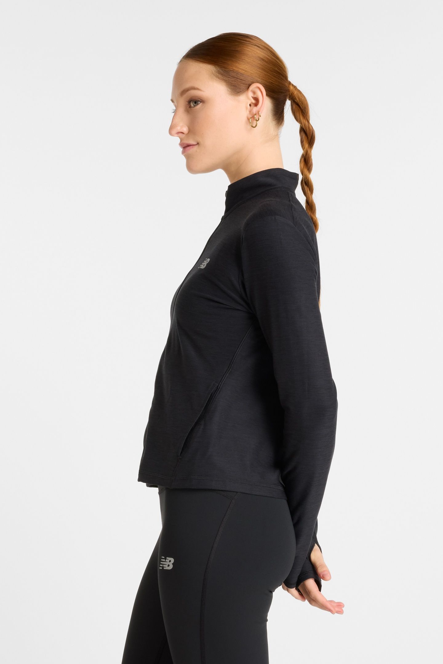 SPACE DYE FULL ZIP BKHEATHR 3