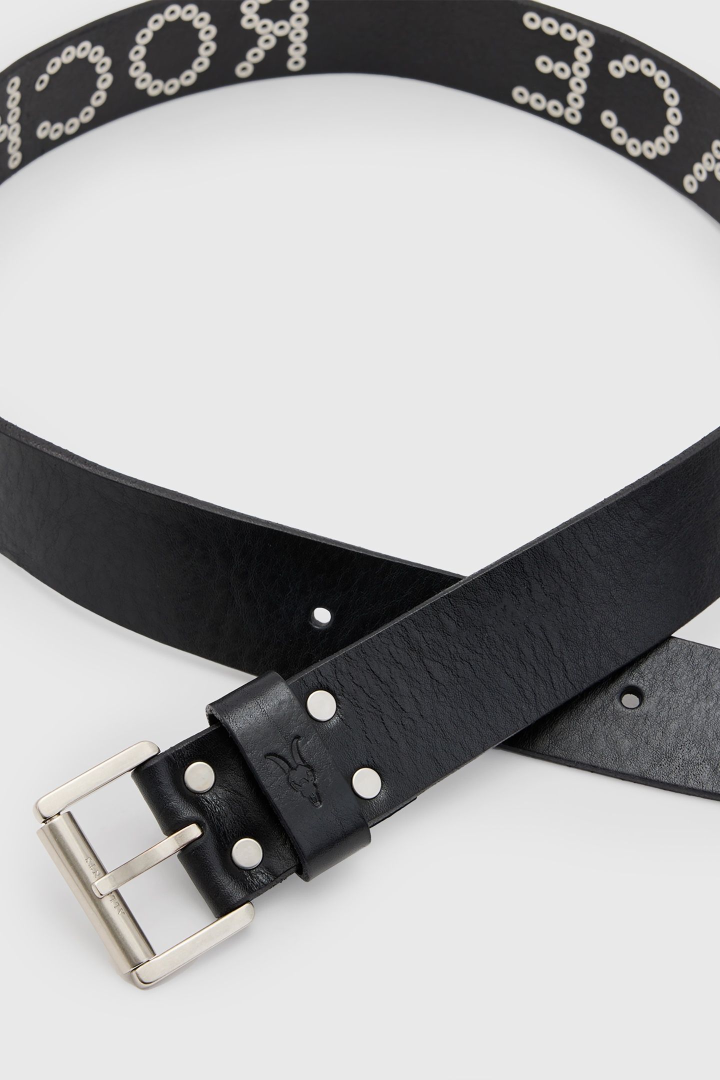 PEACE ROCKS BELT BLACK/ANTQ NICKEL 5