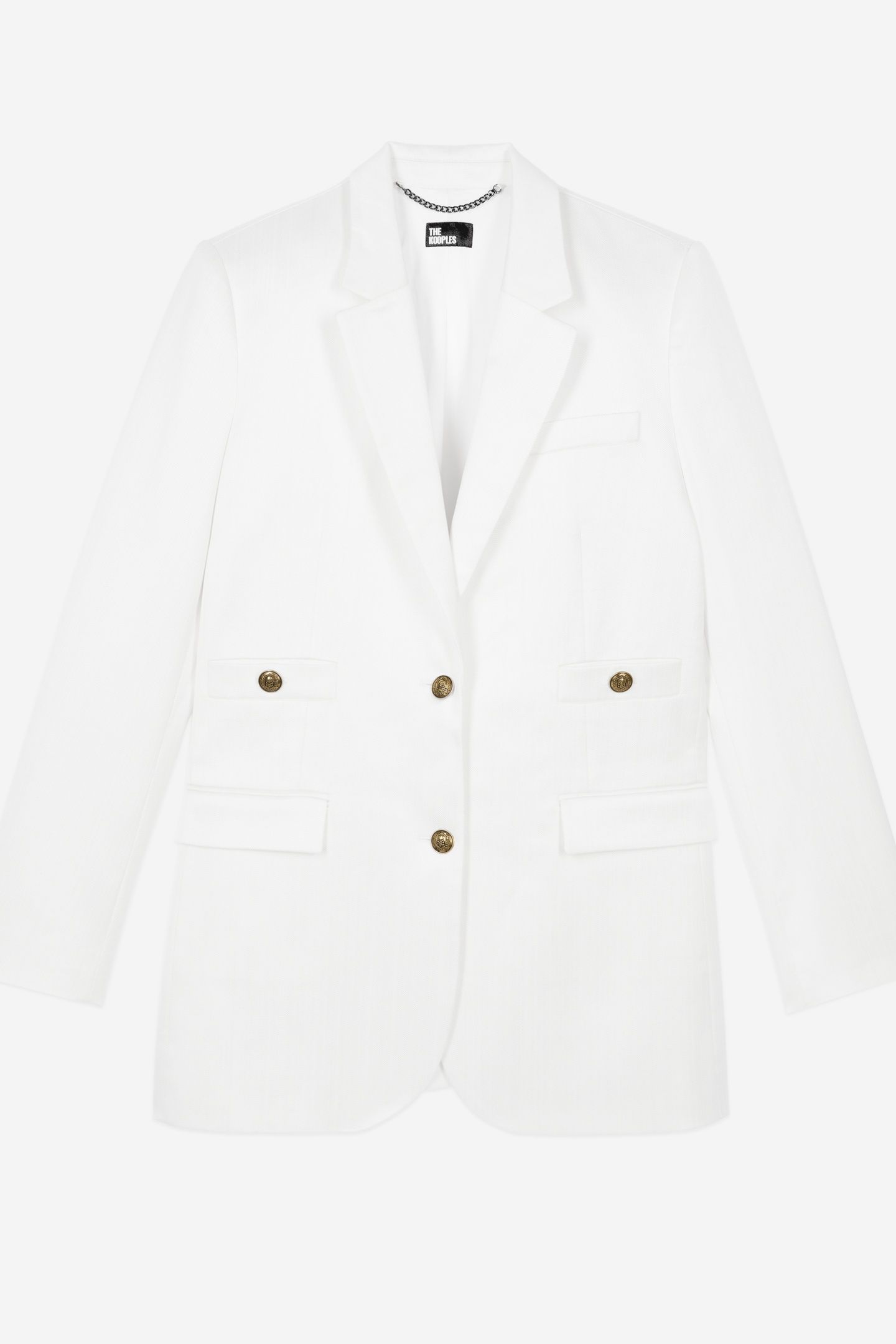 OVERSIZED 4-POCKET SUIT JACKET WHITE 6