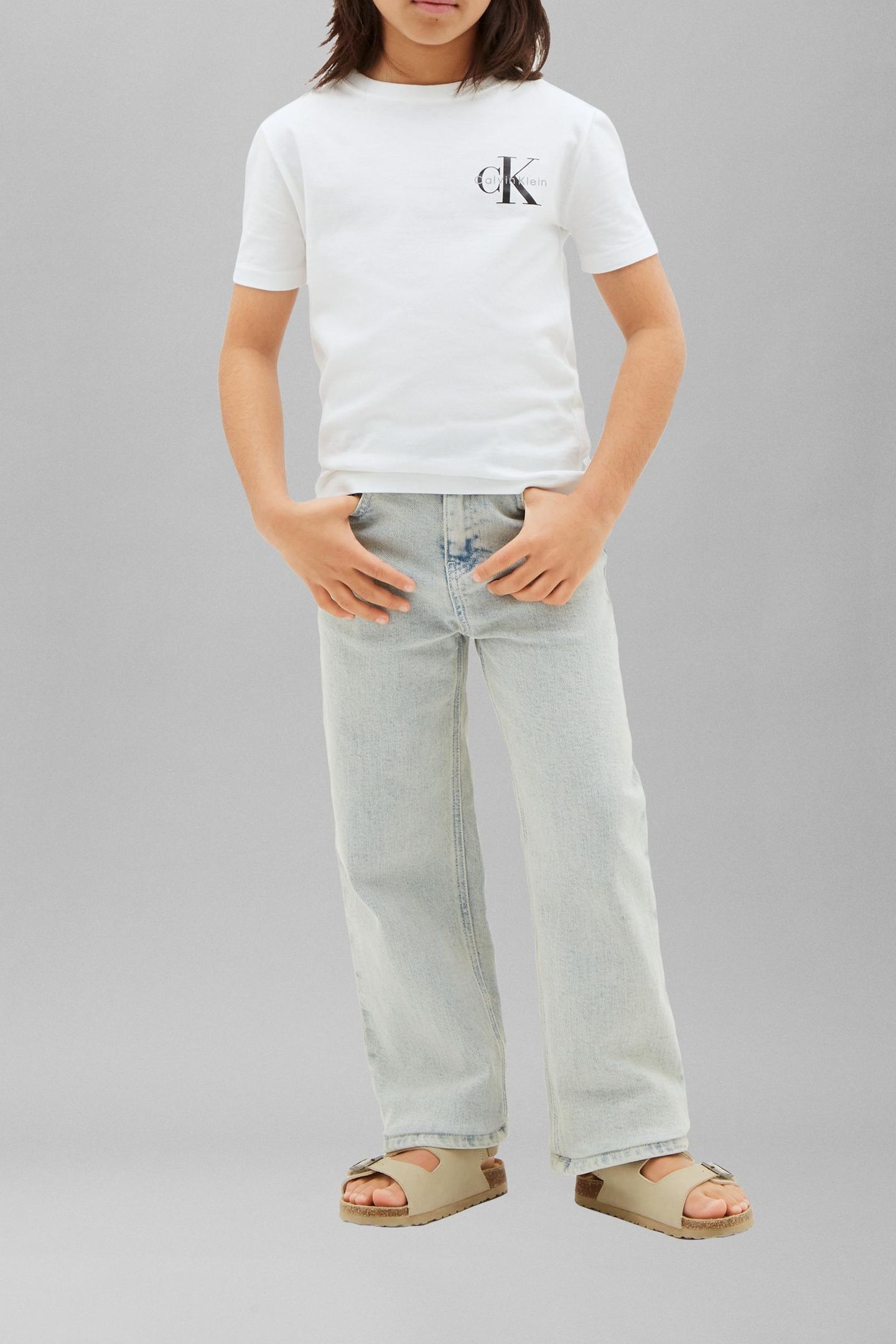 UNISEX SMALL CHEST MONOLOGO BRIGHT WHITE 4