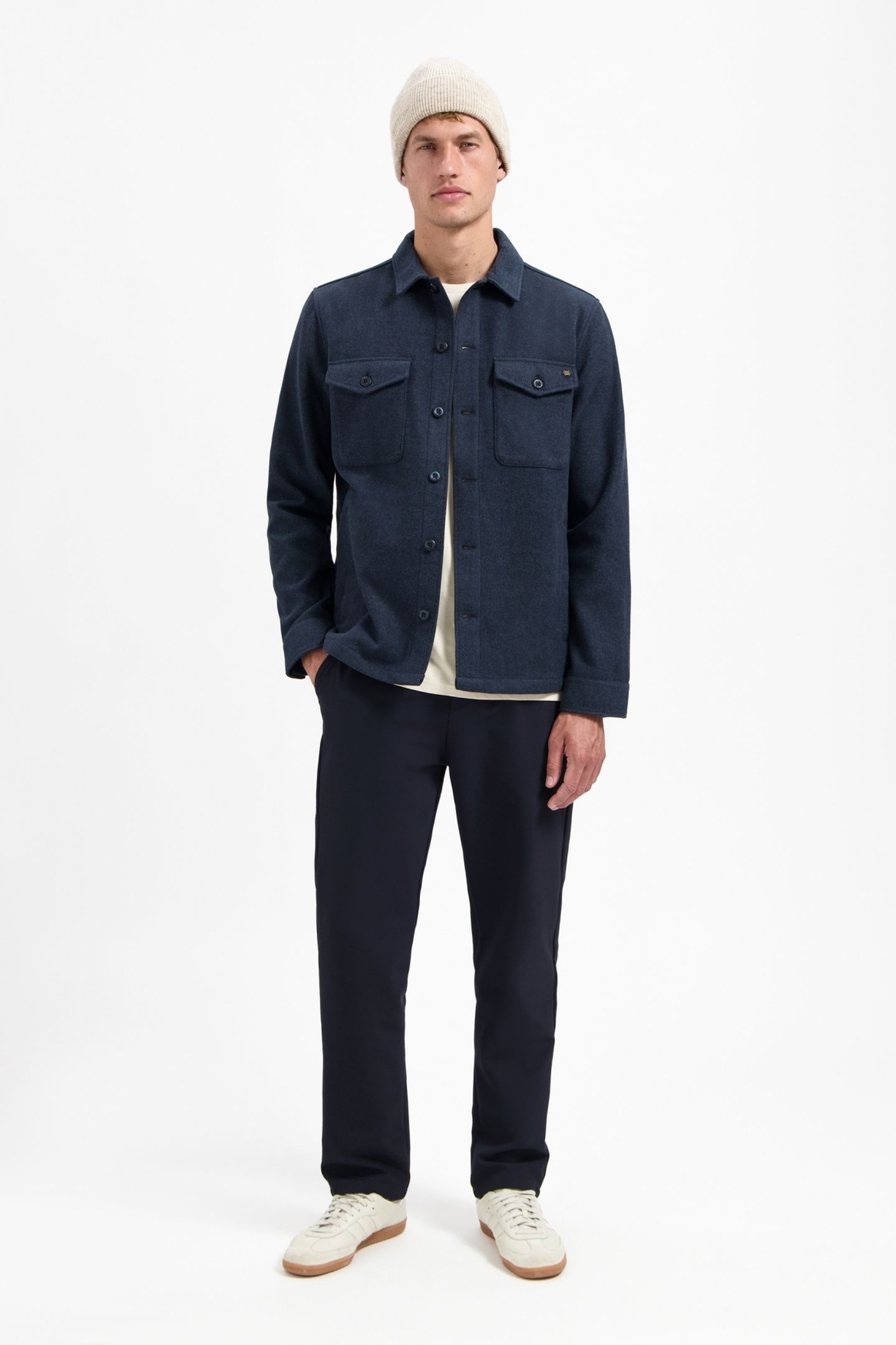OVERSHIRT BUTTON CLOSURE MELANGE NIGHT 3