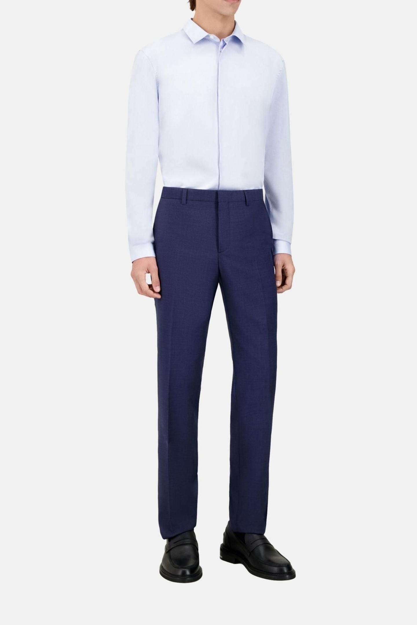 CLASSIC SUIT TROUSERS WITH ITALIAN POCKETS NAVY 2