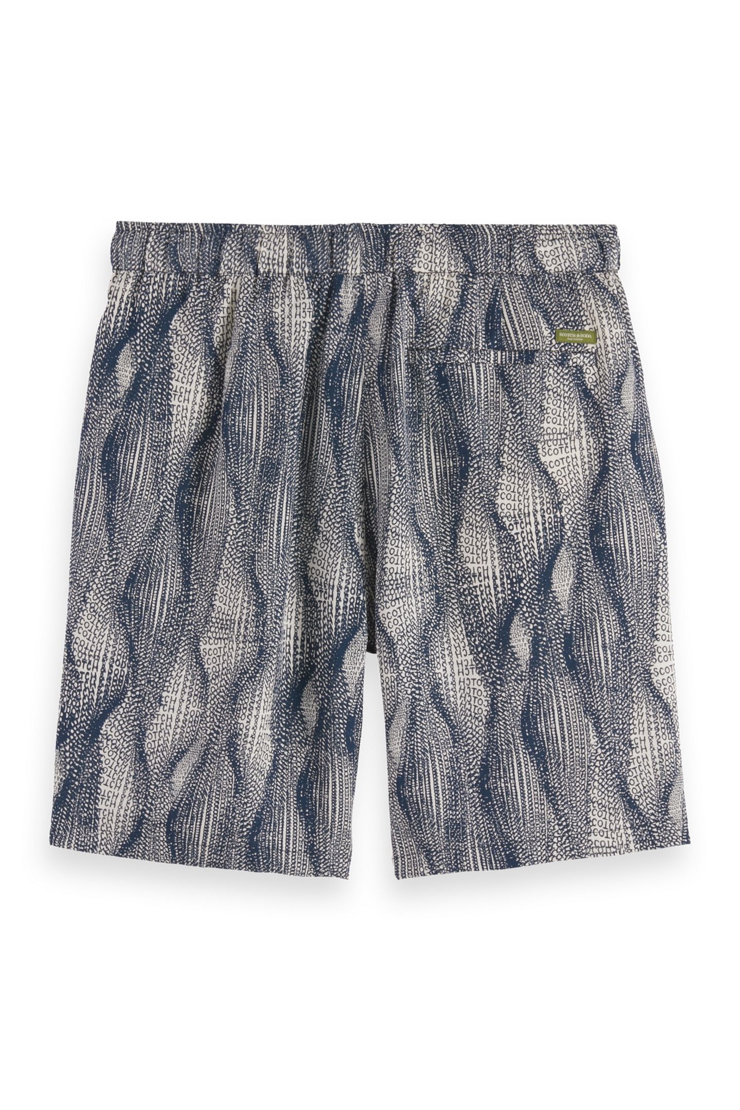 FAVE2 - PRINTED TENCEL REGULAR FIT BERMUDA SHORT BATIK LOGO  5