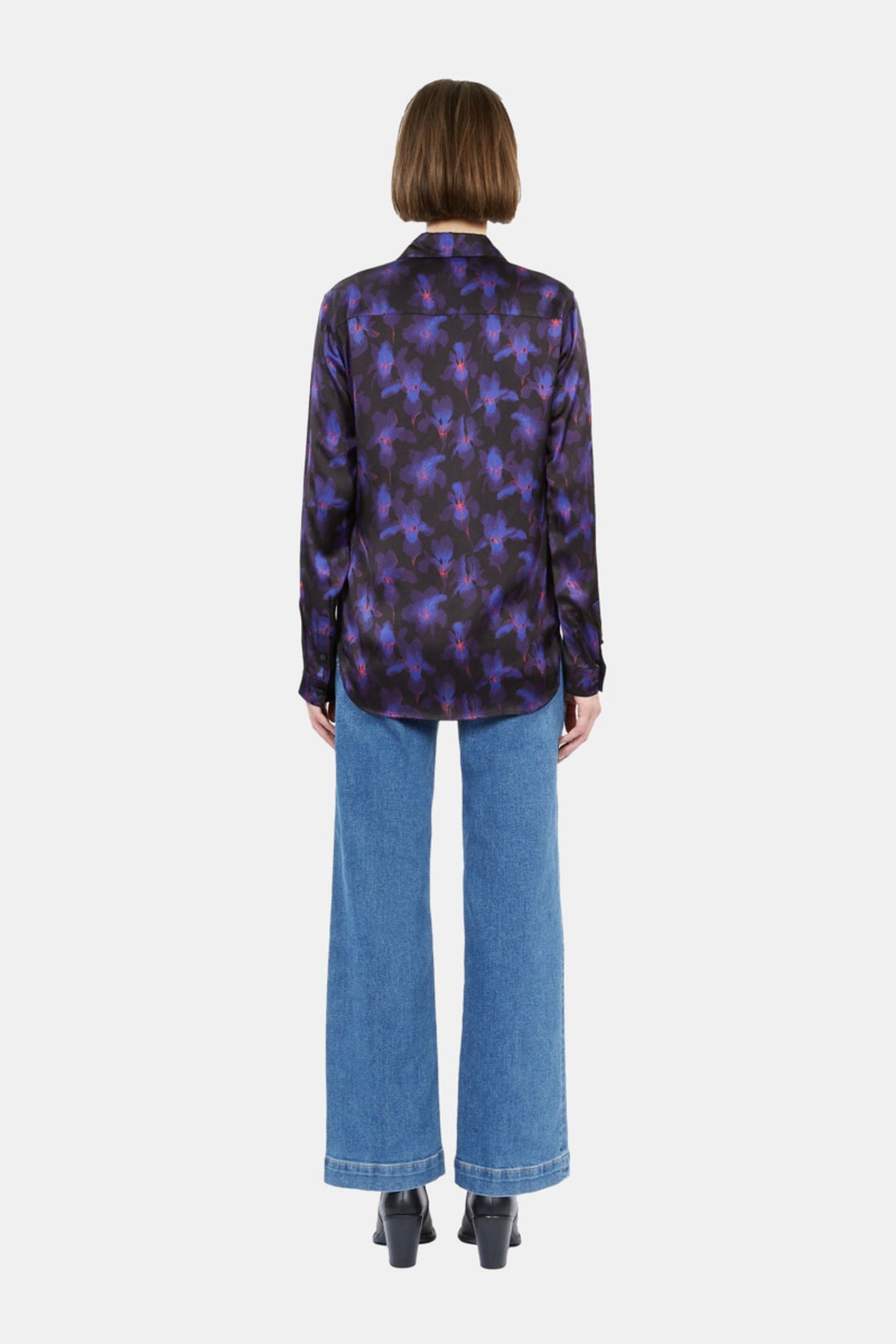 PRINTED LONG-SLEEVED SHIRT BLACK/LIGHTPINK/BLUE 4