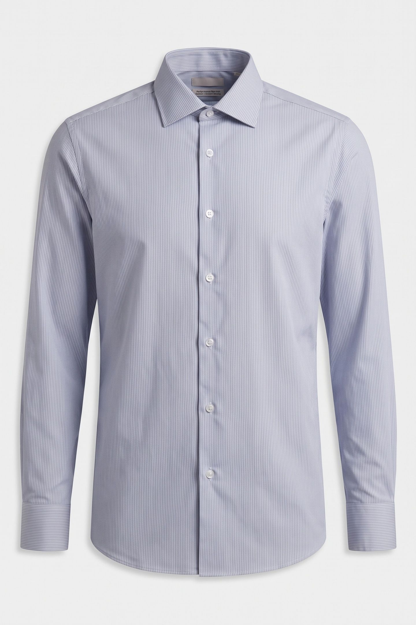 REGULAR PERF SOLID SHIRT TEAL BLUE 3