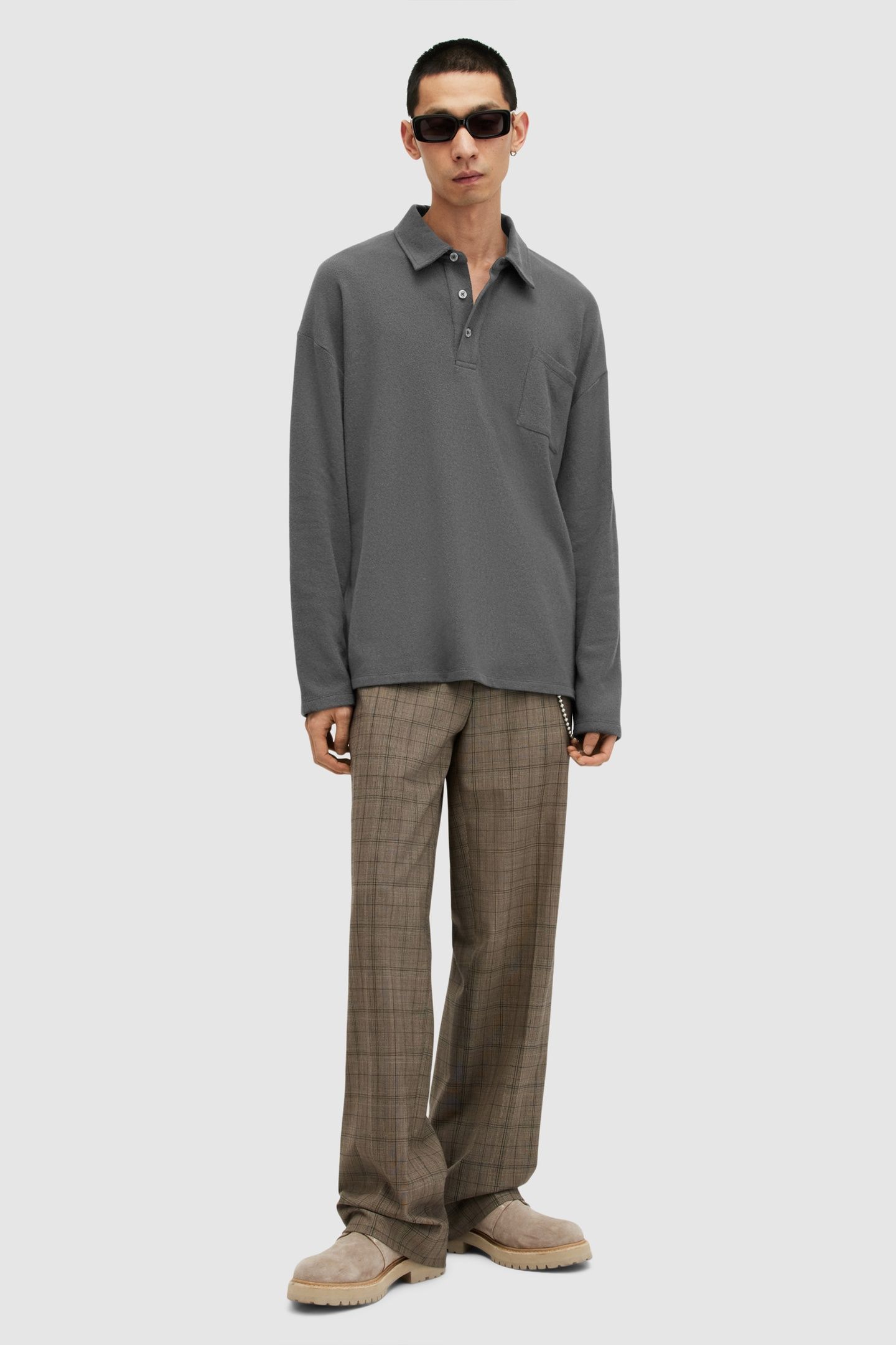 ERIS LS POLO WASHED BLACK 2