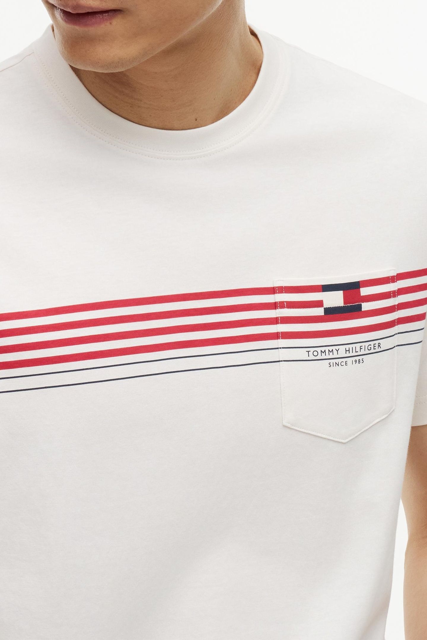 RWB PLACED STRIPE REGULAR FIT IVORY PETAL 3