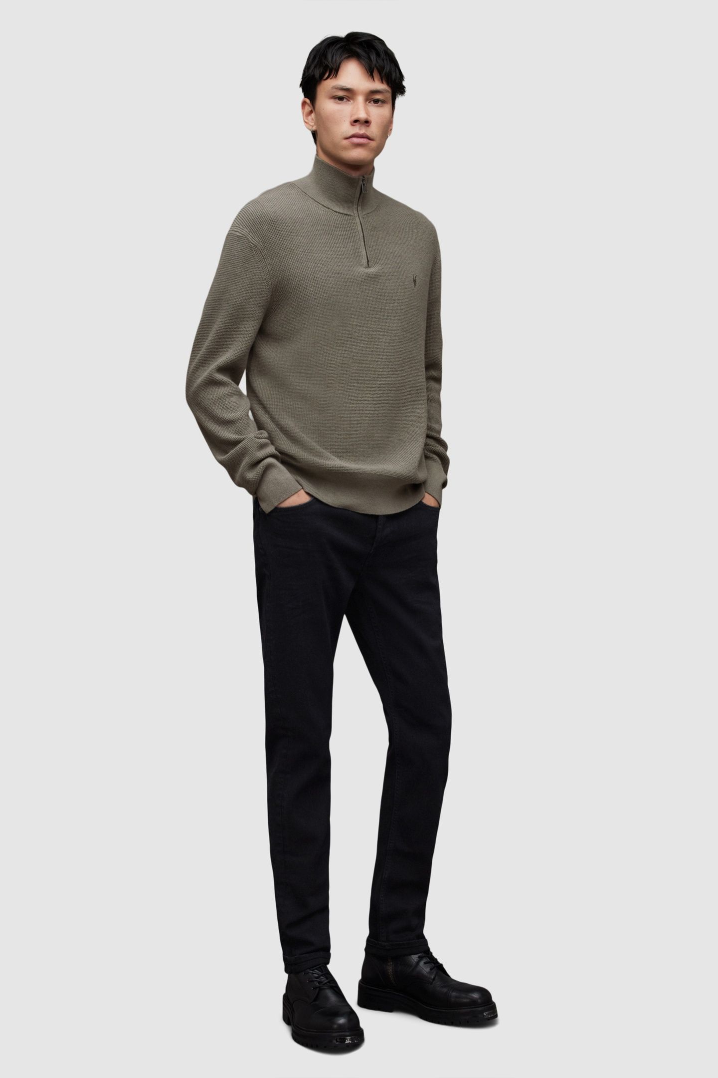 ASPEN ZIP FUNNEL PLANET GREY MARL 3