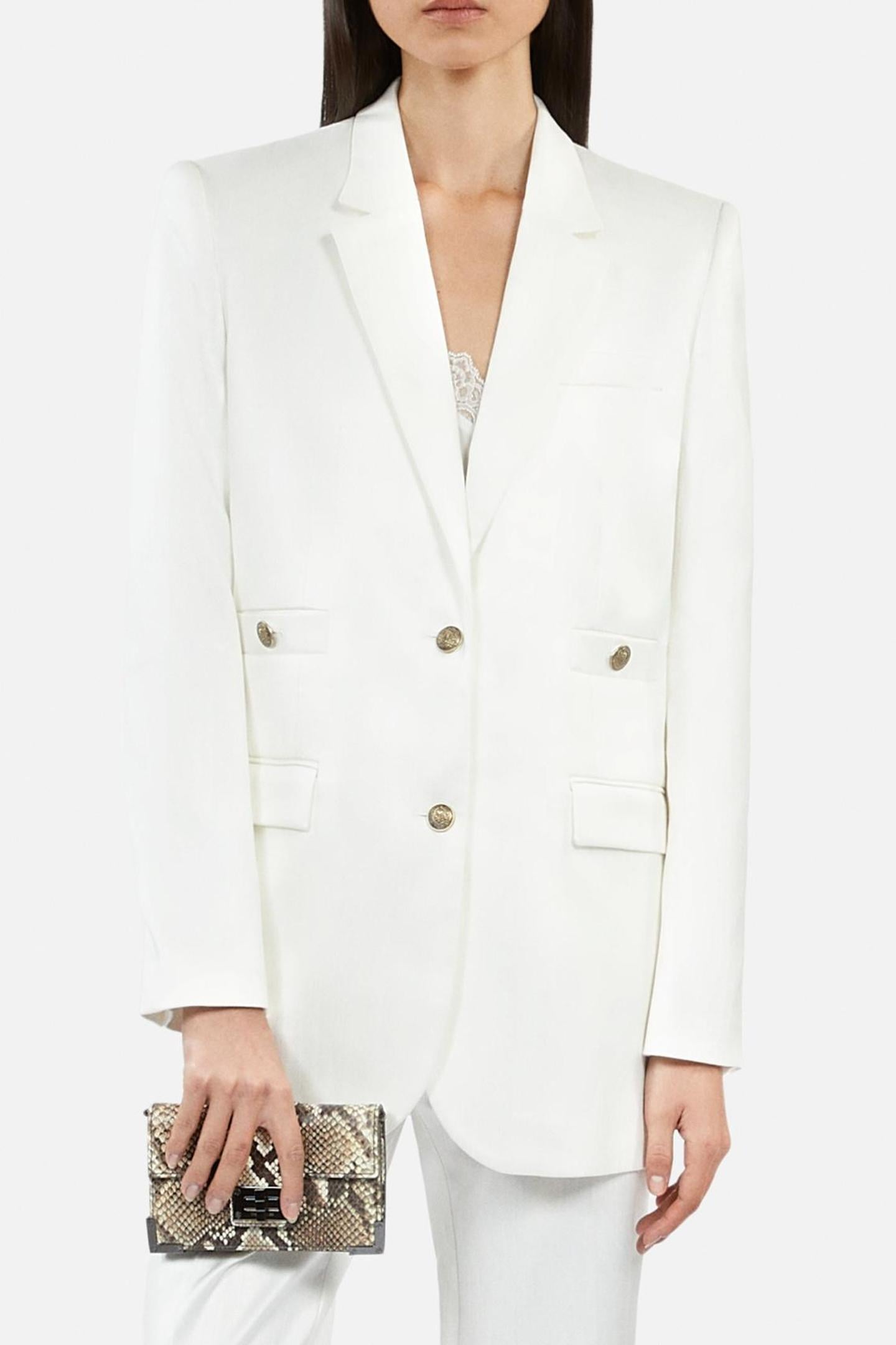 OVERSIZED 4-POCKET SUIT JACKET WHITE 3