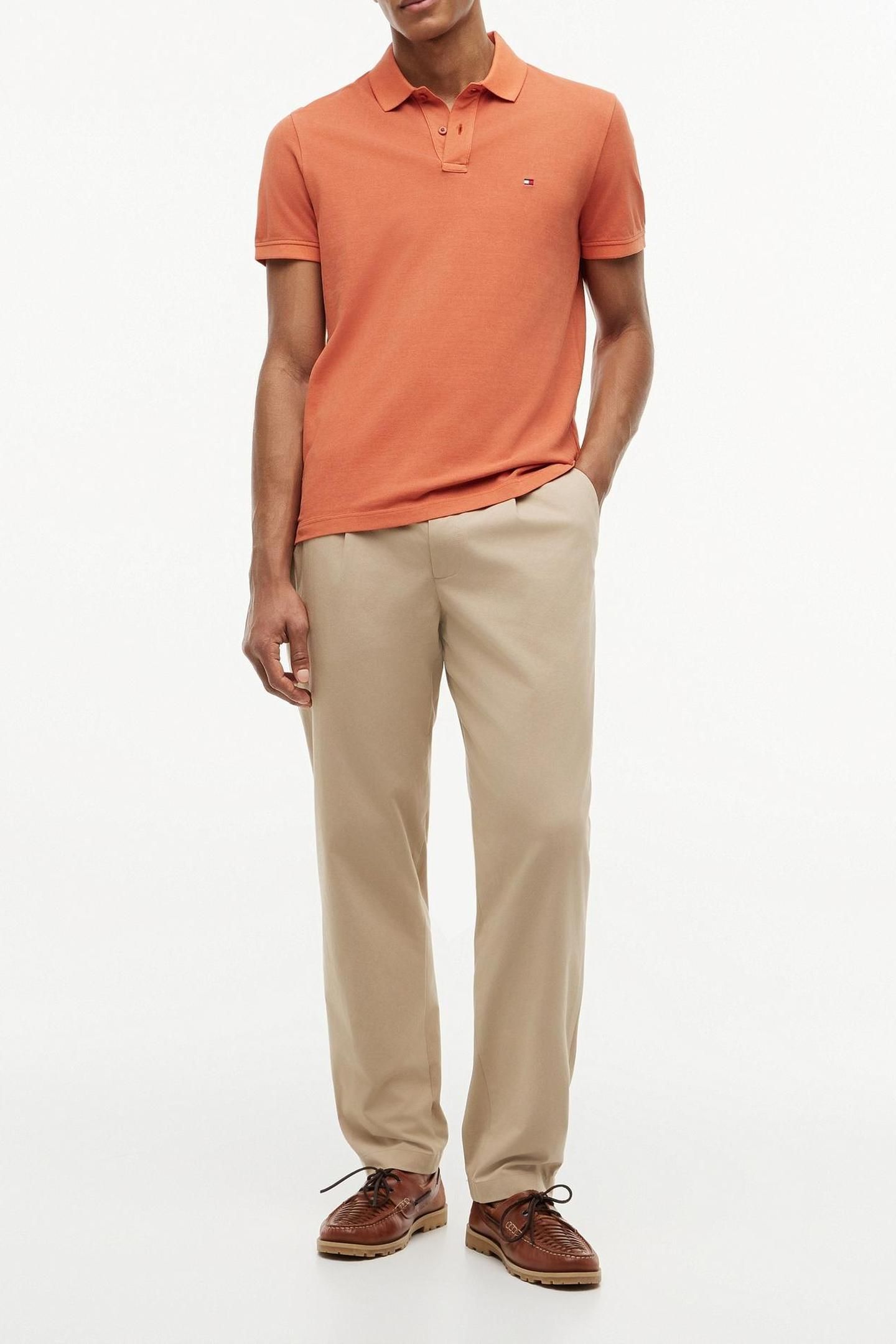 GARMENT DYE REGULAR POLO RUSTY OCHRE 3