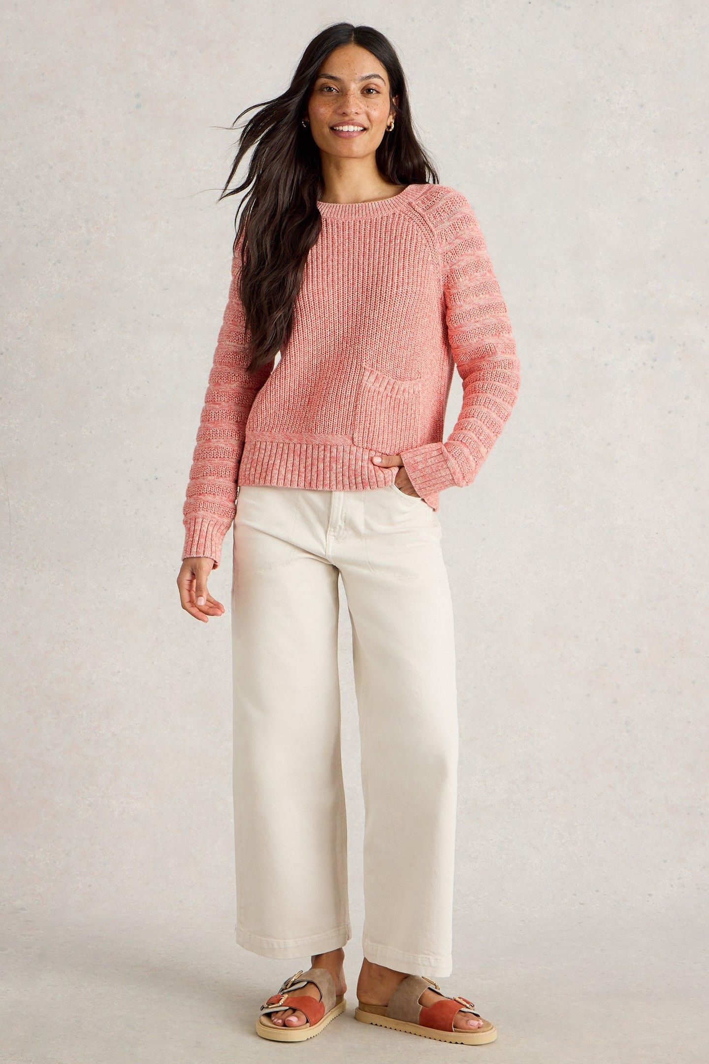 CINDY COTTON JUMPER MID CORAL 2
