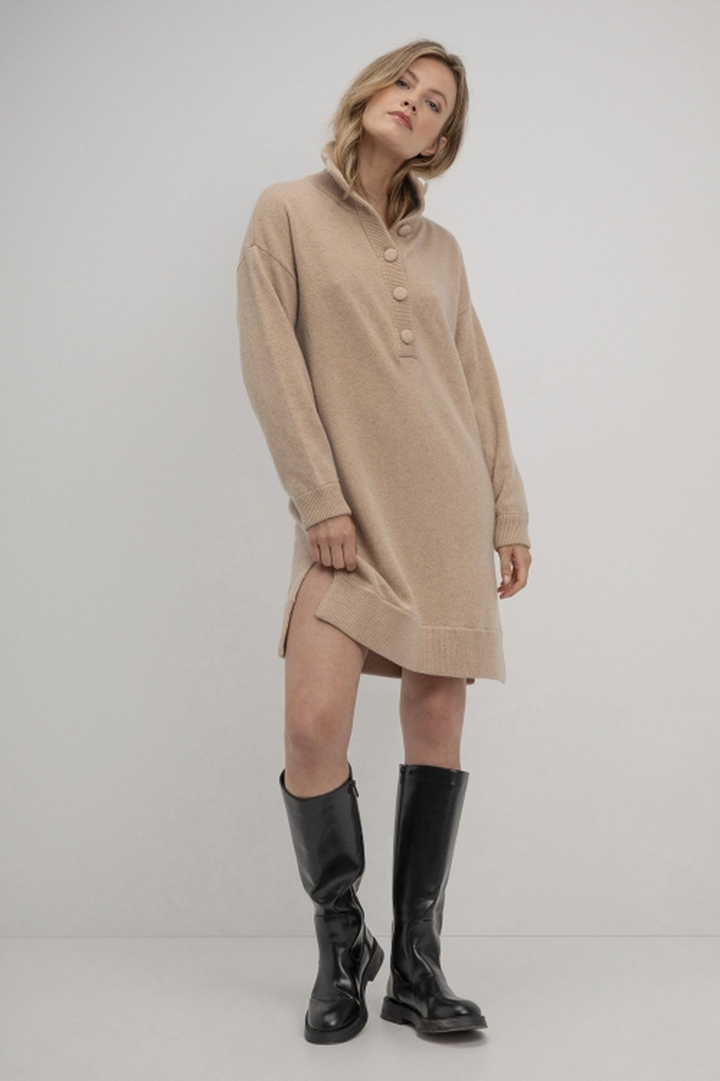 STACEY DRESS SAND 1