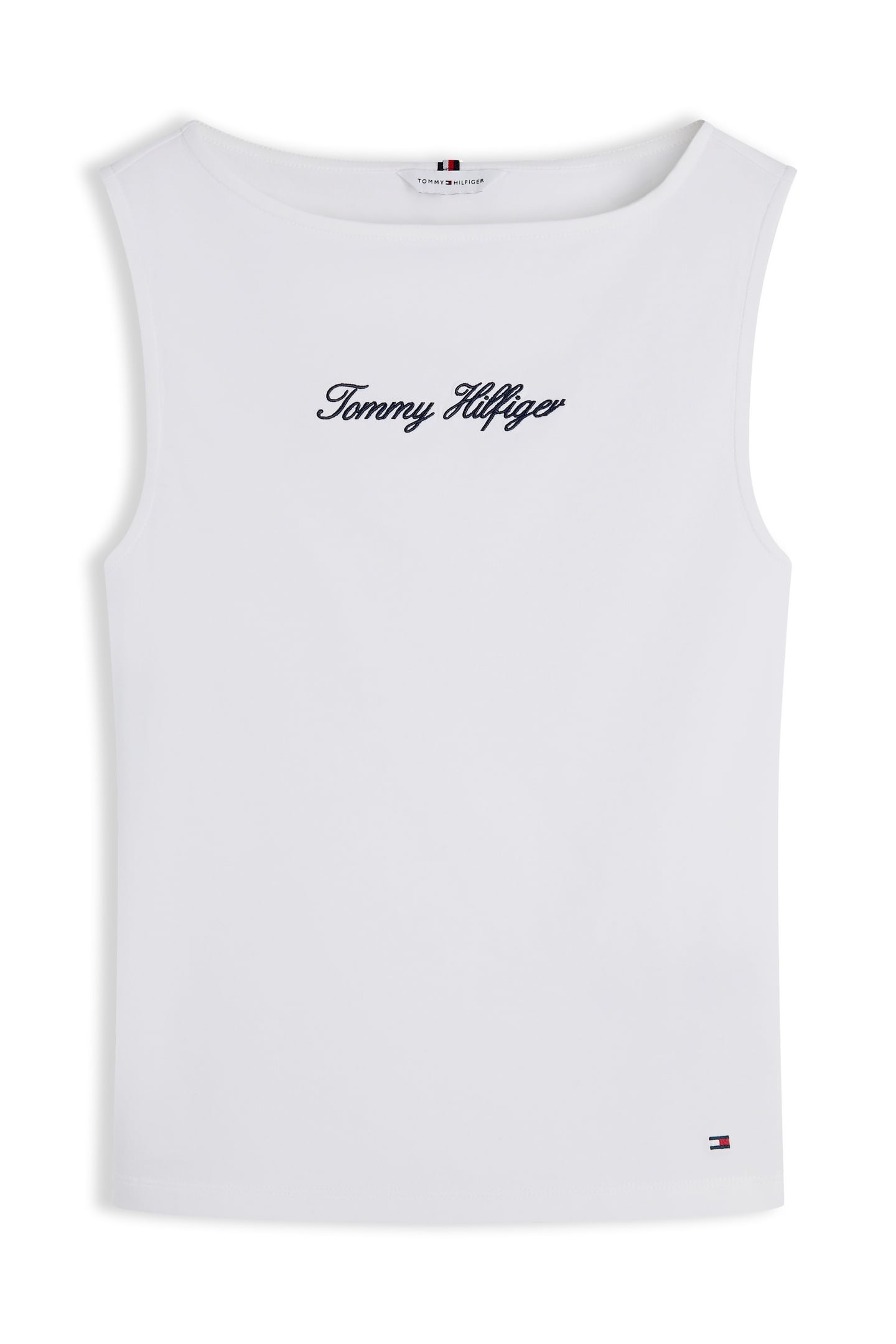 SLIM BOAT NECK TANK TOP ECRU 4