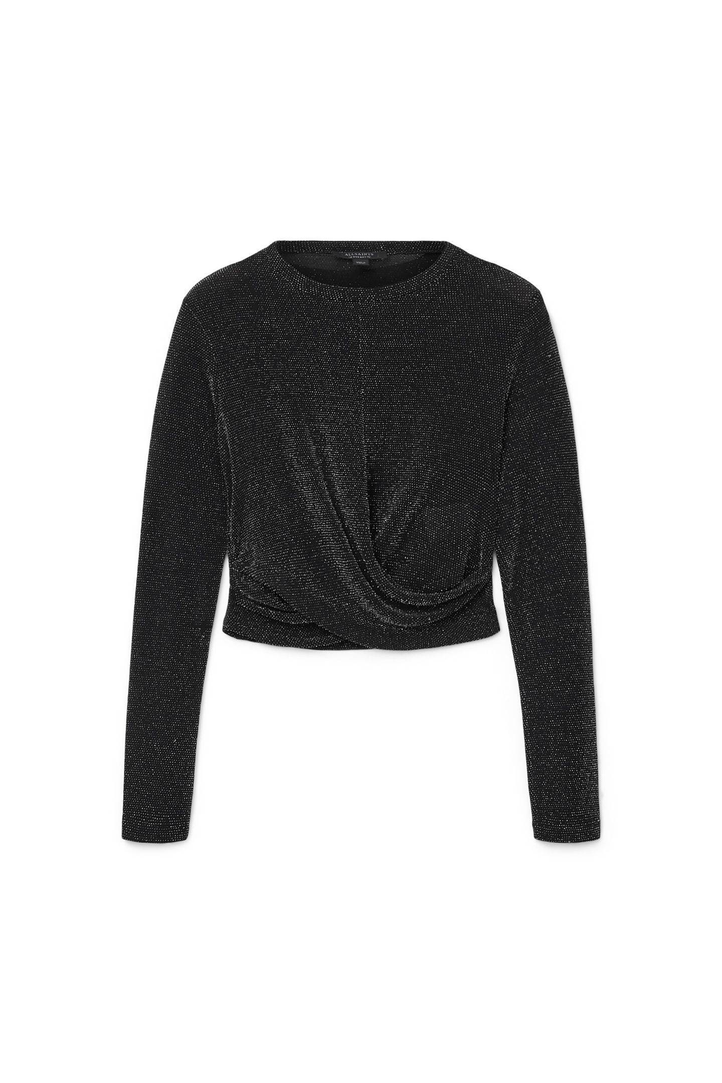 SKYLAR LS TEE SILVER/BLACK 6