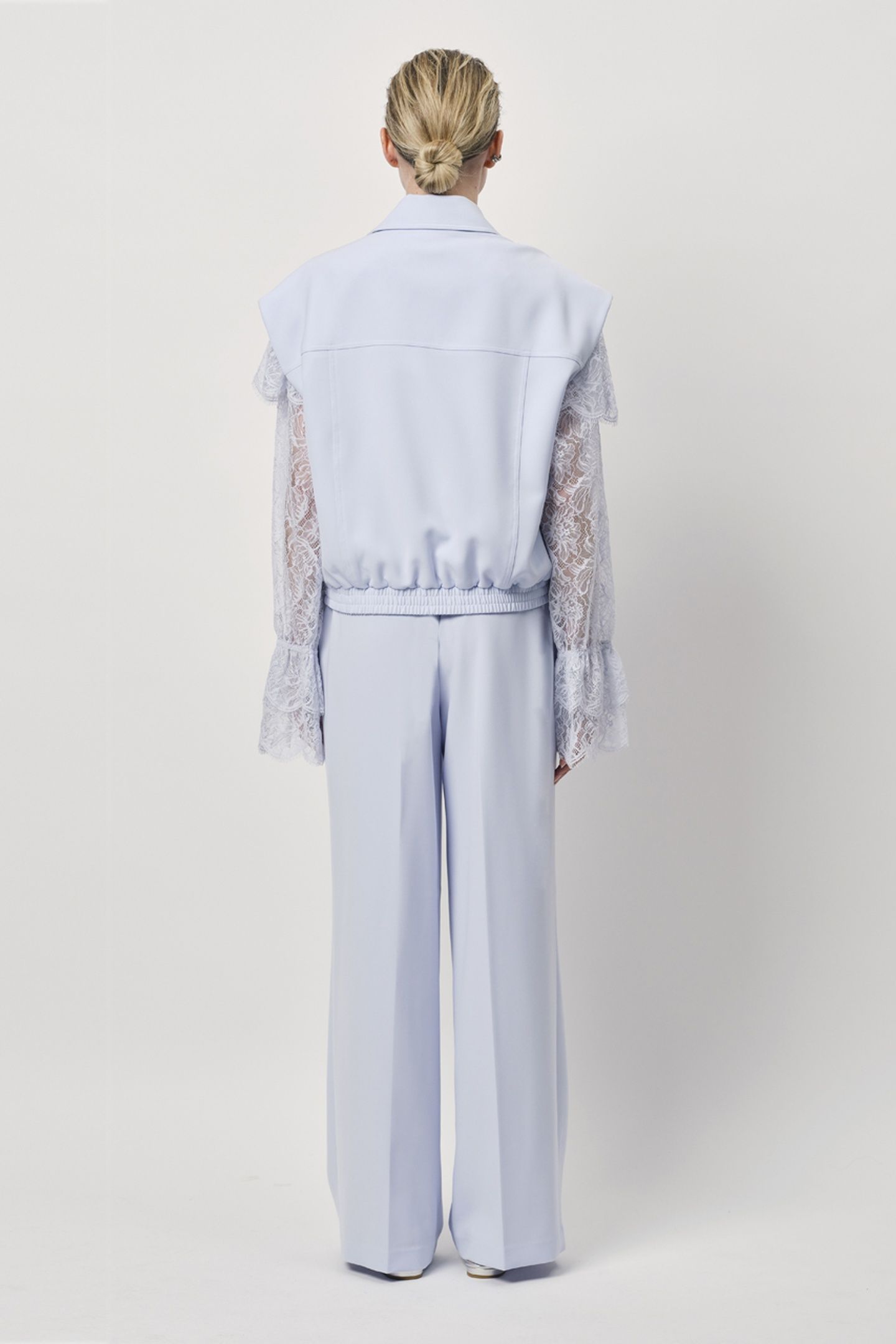 ZILAN BOHO DETAILED LACE TOP CRYSTAL BLUE 5