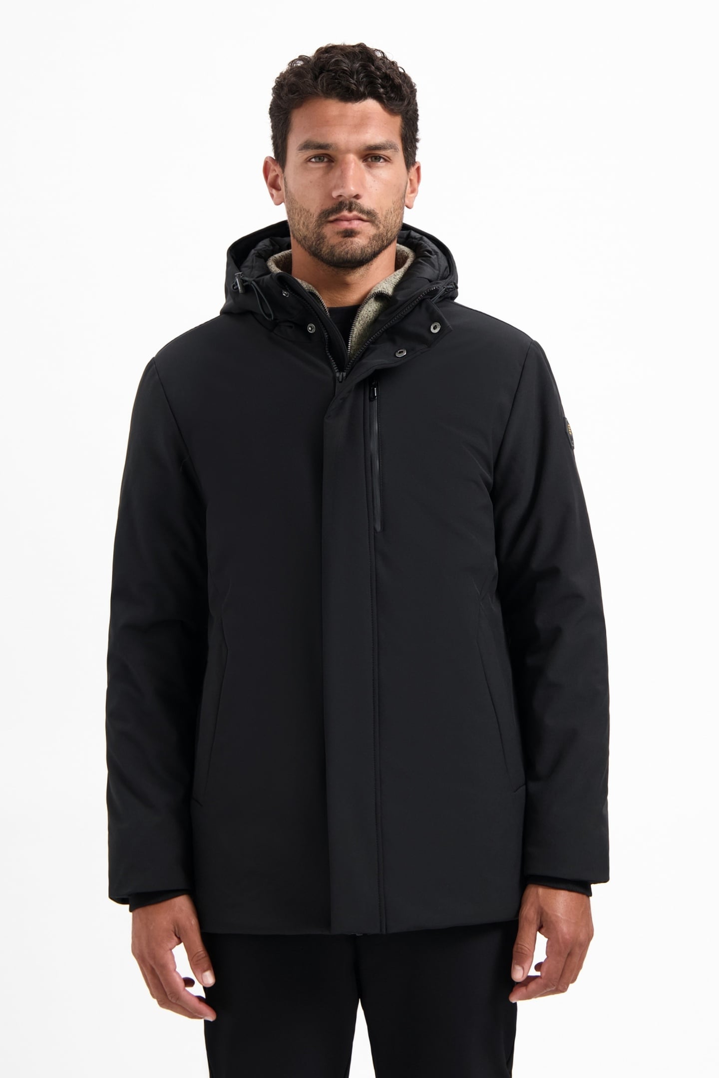 JACKET LONG SOFT SHELL BLACK 1