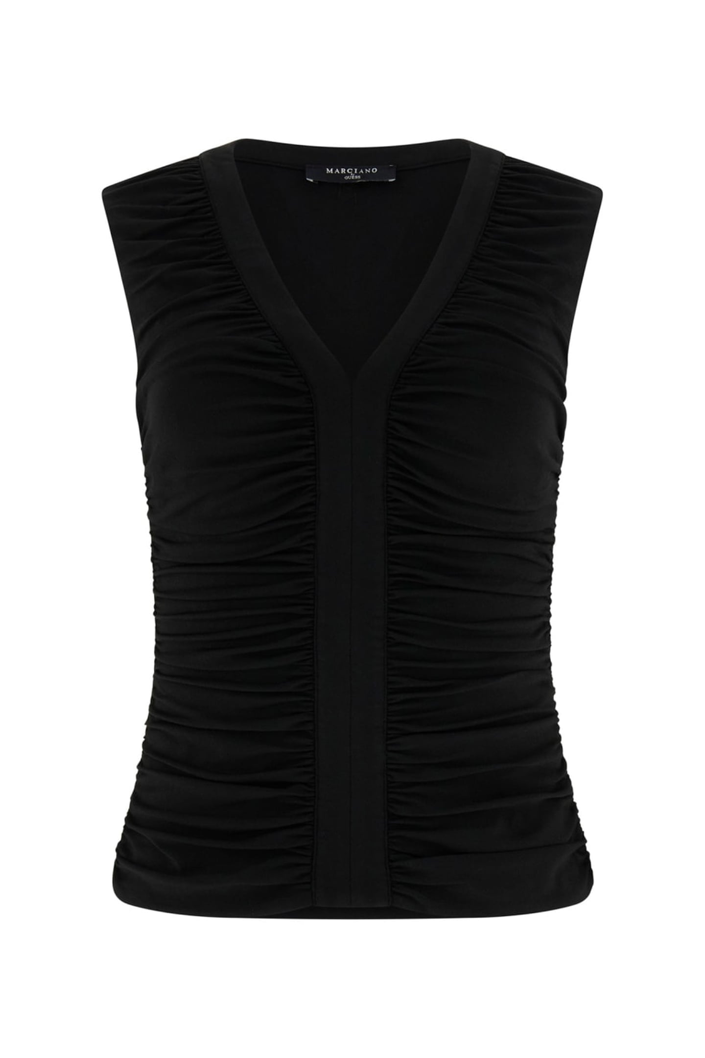 AMELIA VNECK DRAPED JET BLACK A996 4