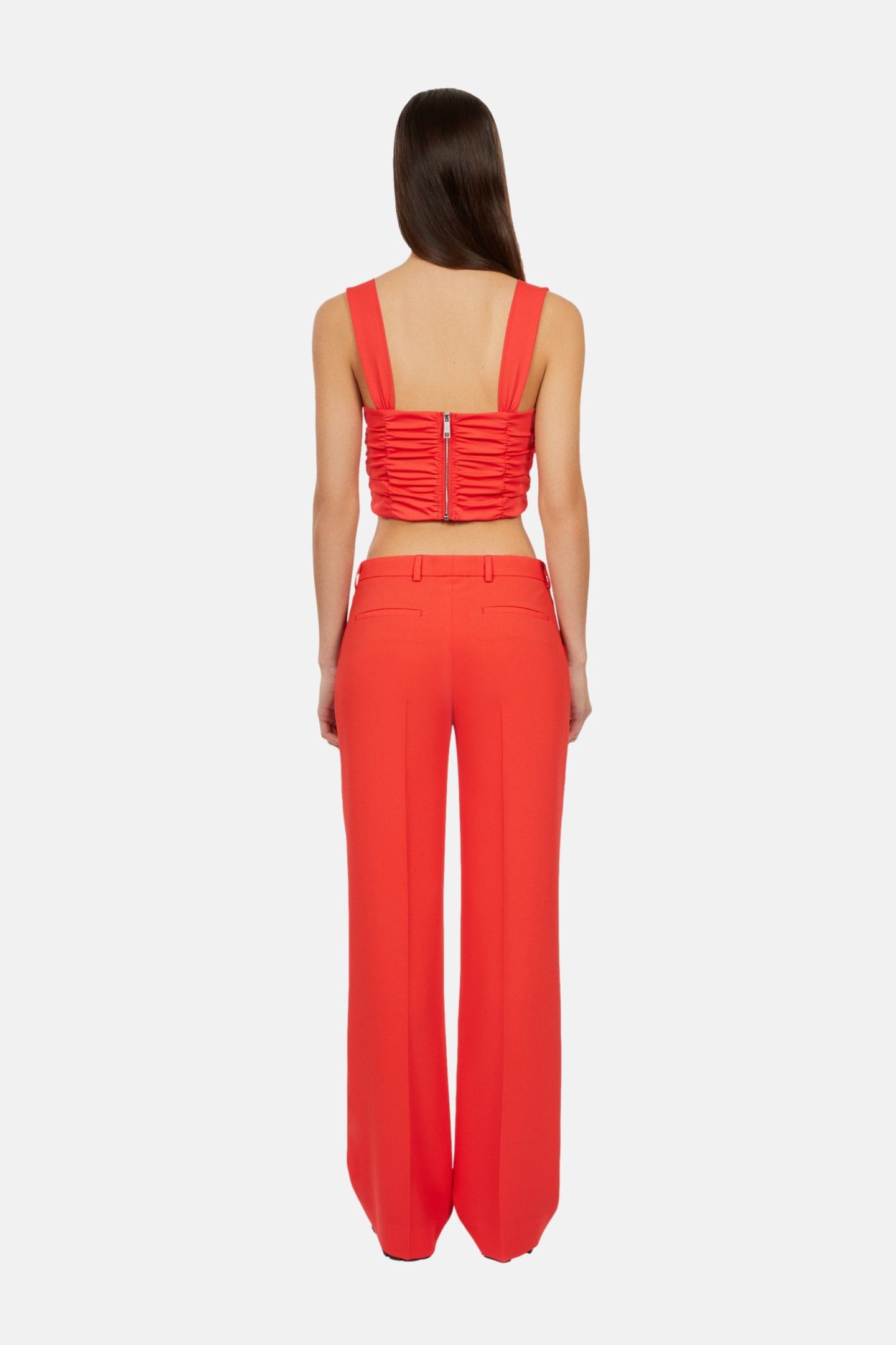 WIDE SUIT TROUSERS RED 4