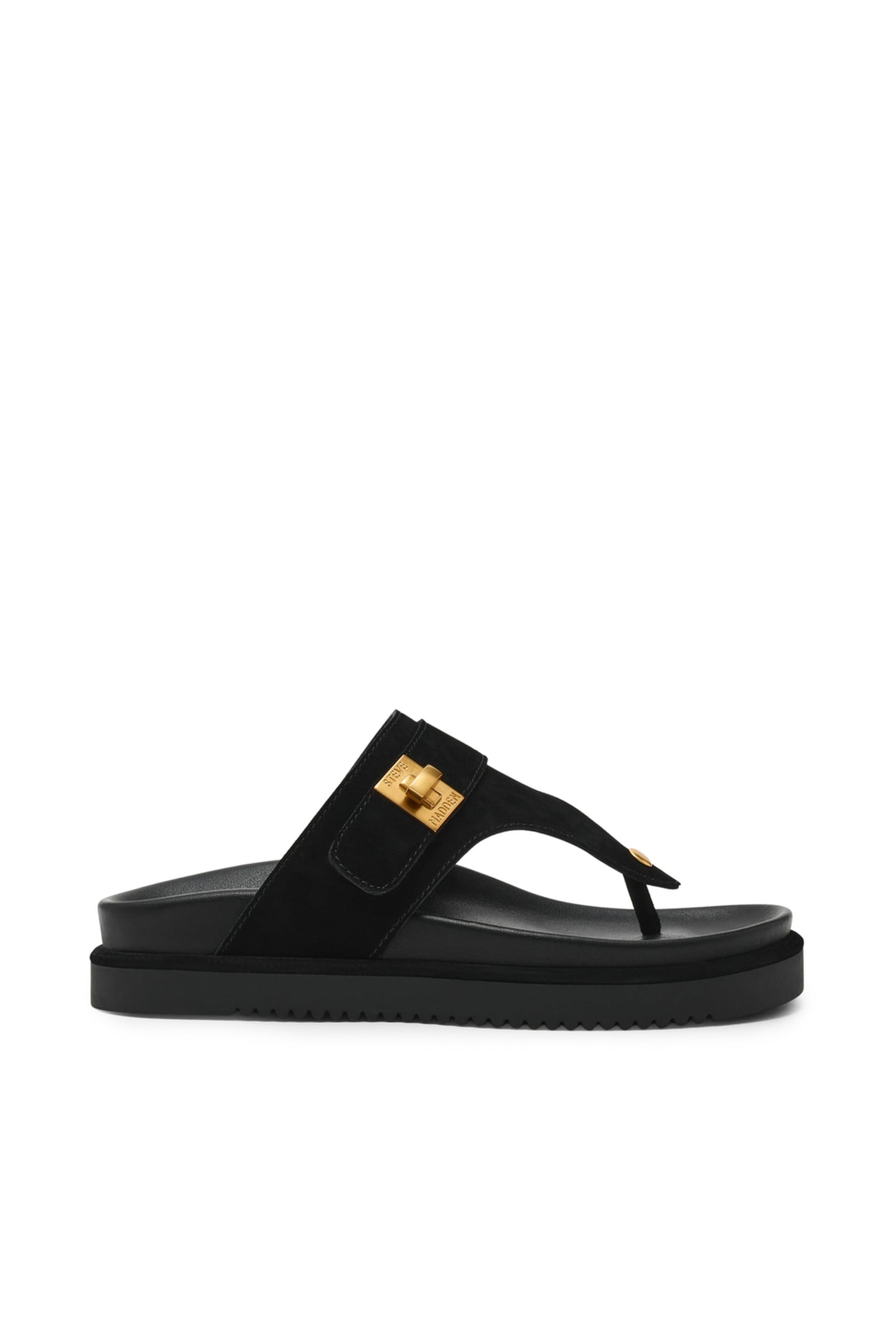 TUNED-IN SANDALS BLACK SUEDE 1