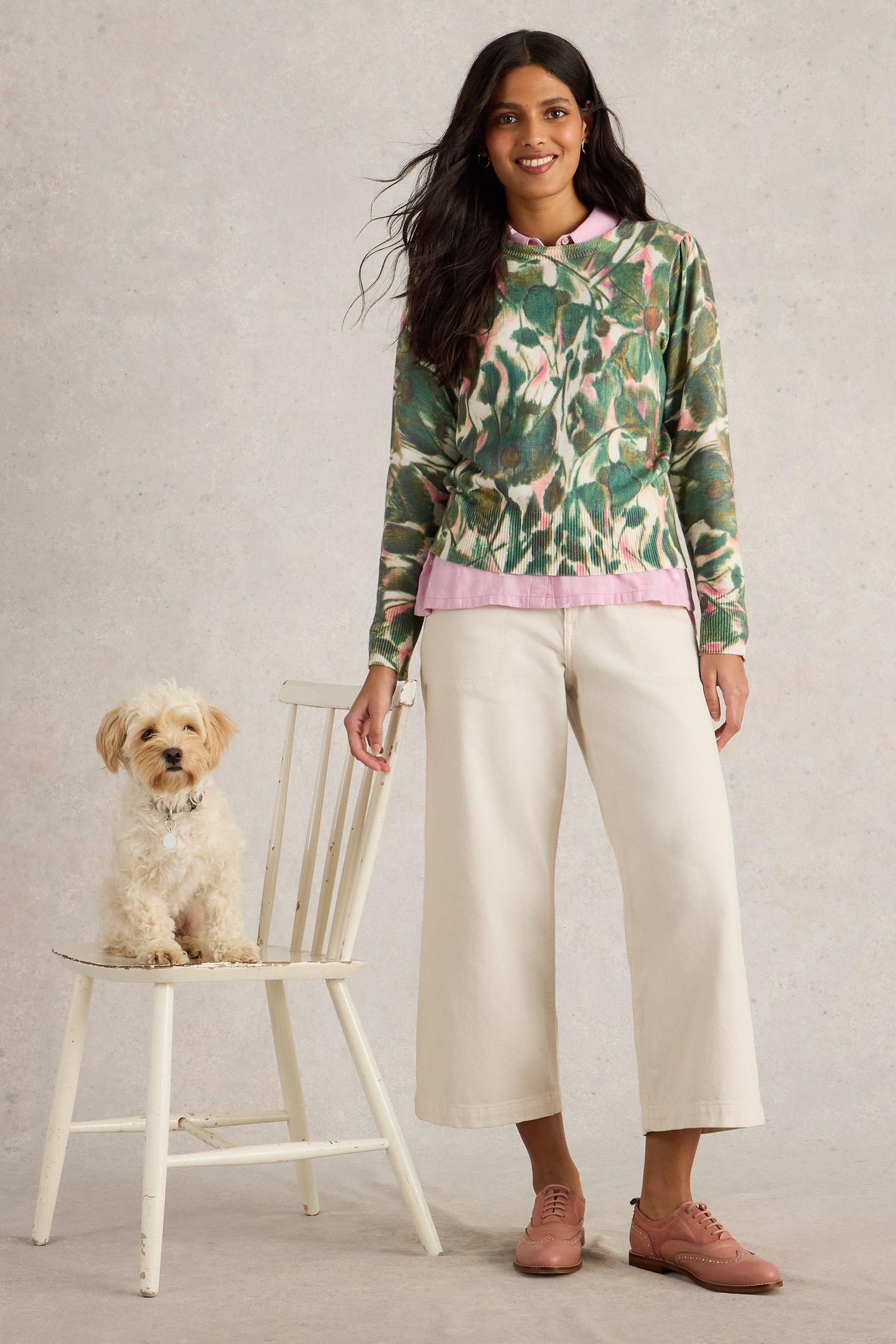 ROSIE JUMPER GREEN PRINT 7