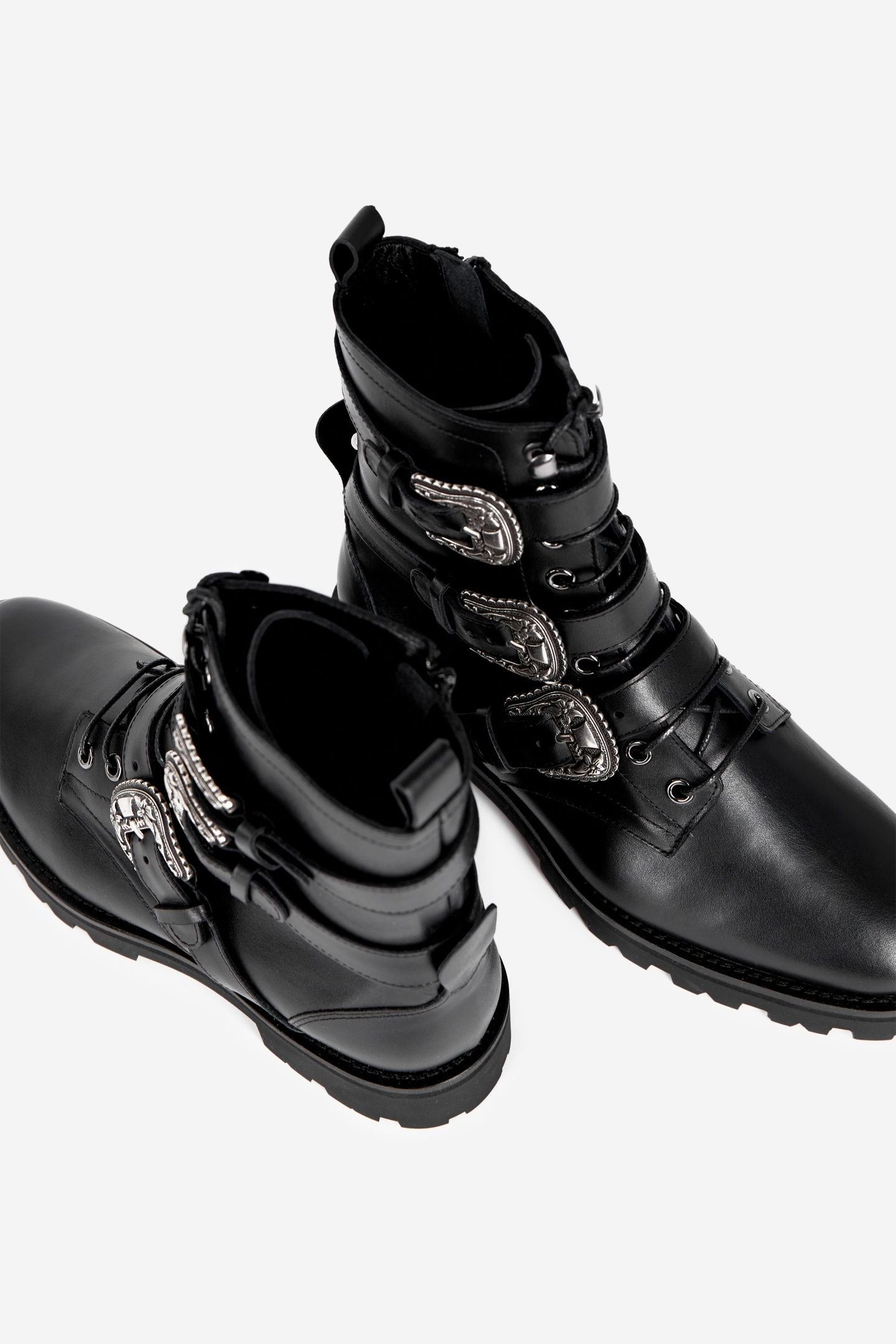 RANGER BOOTS WITH TRIPLE STRAPS BLACK 3