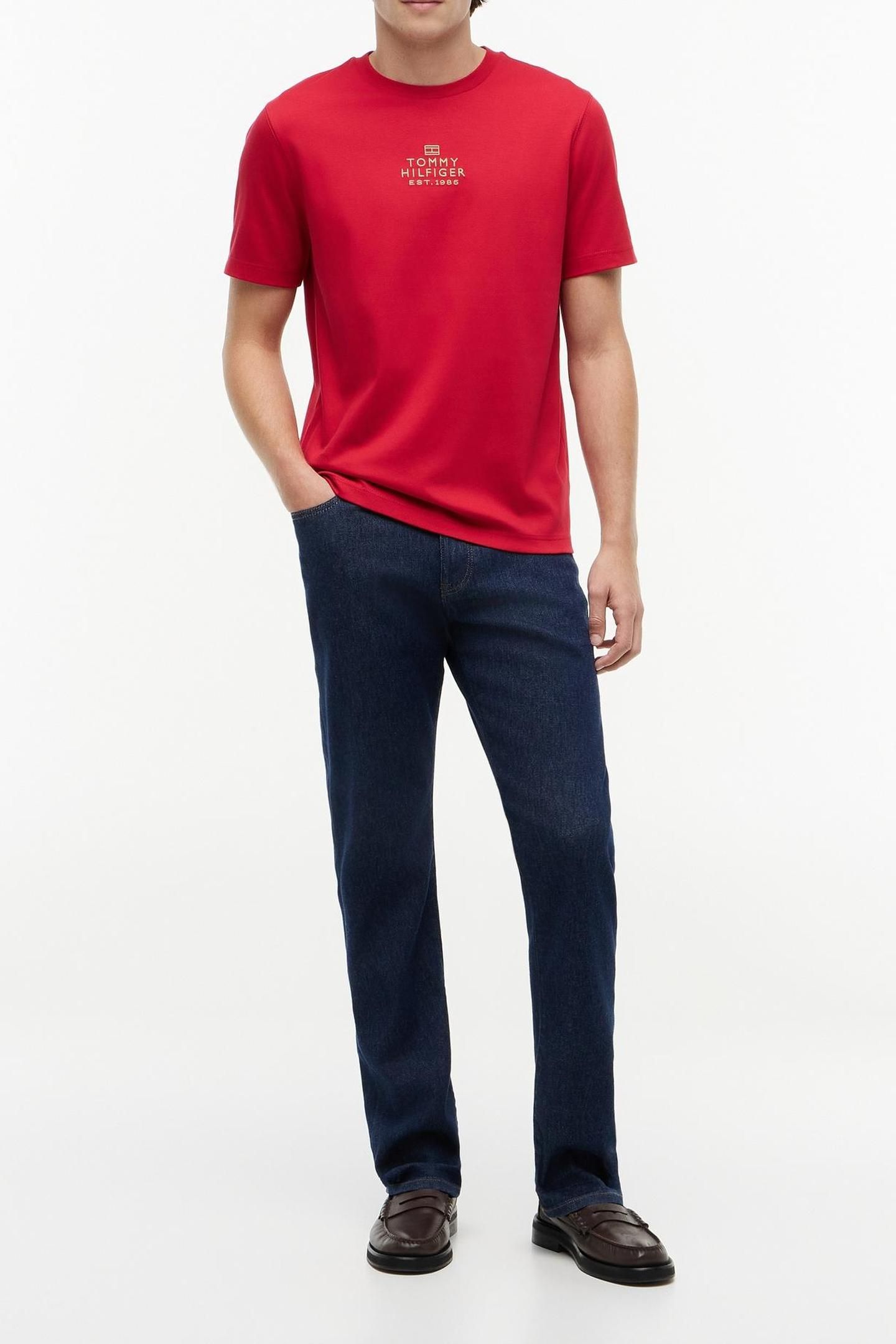 BRAND LOVE GOLD INTERLOCK T-SHIRT MEDIUM RED 3